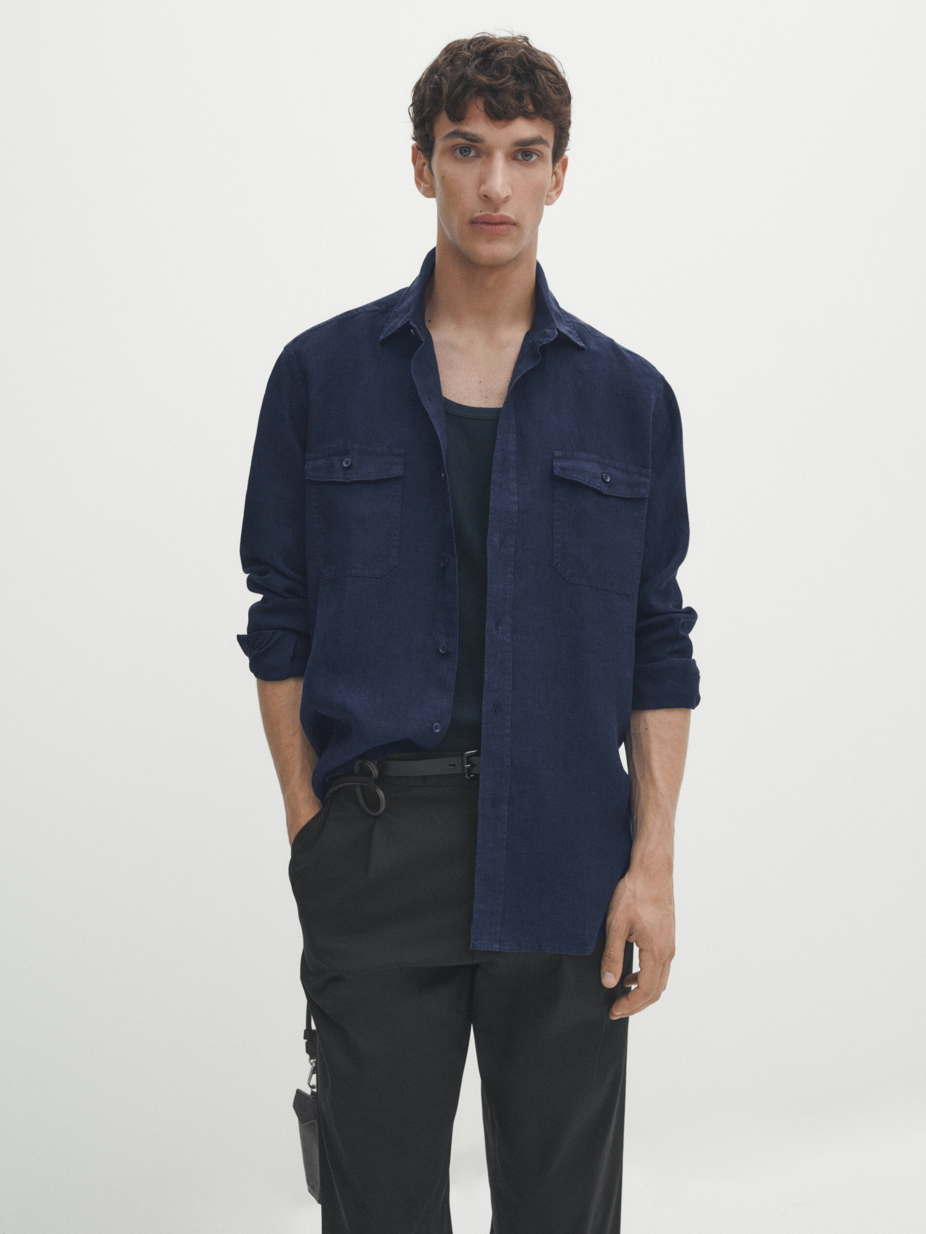 Massimo dutti camisa cheap lino hombre