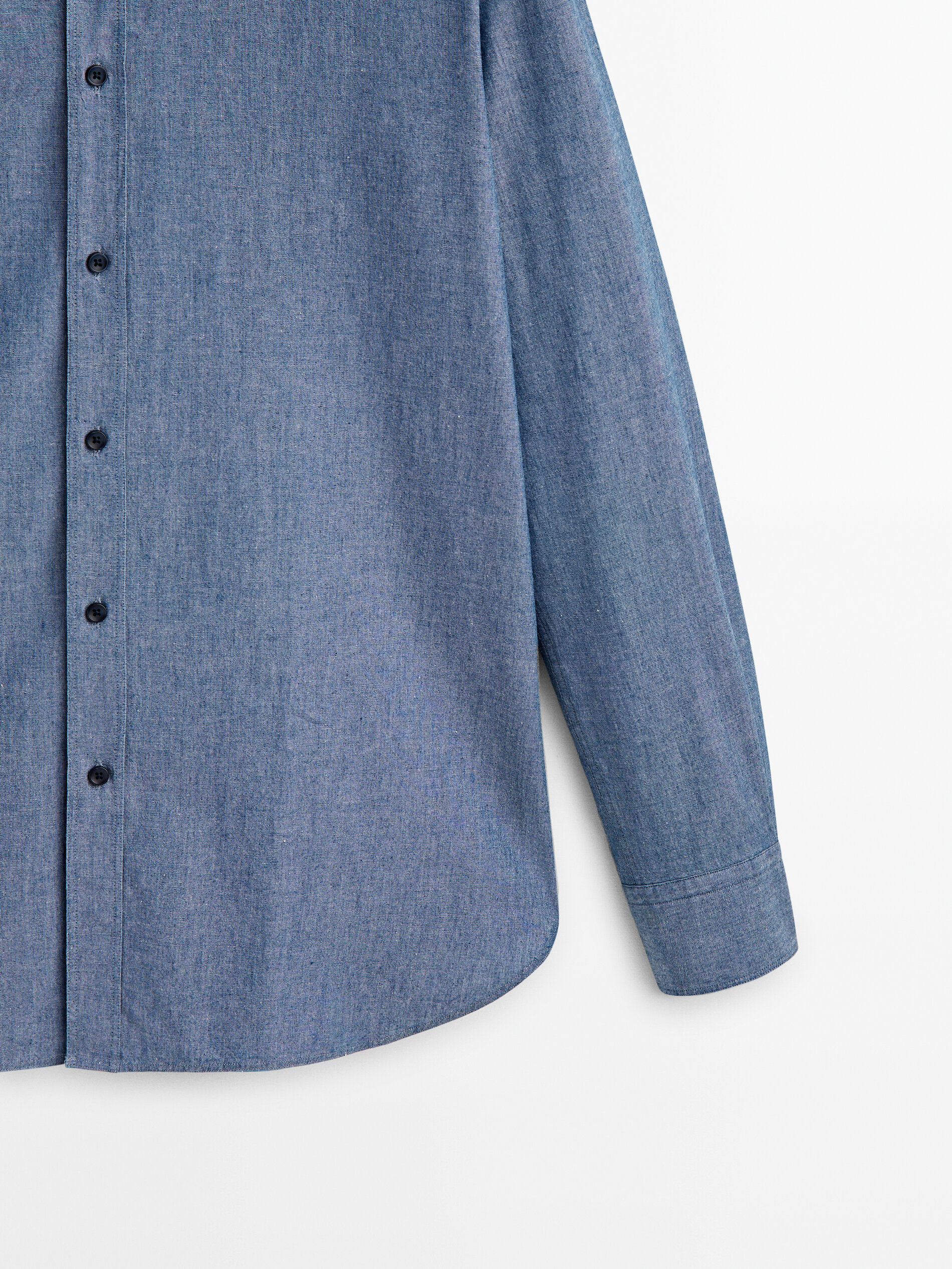 H and m denim shirts top