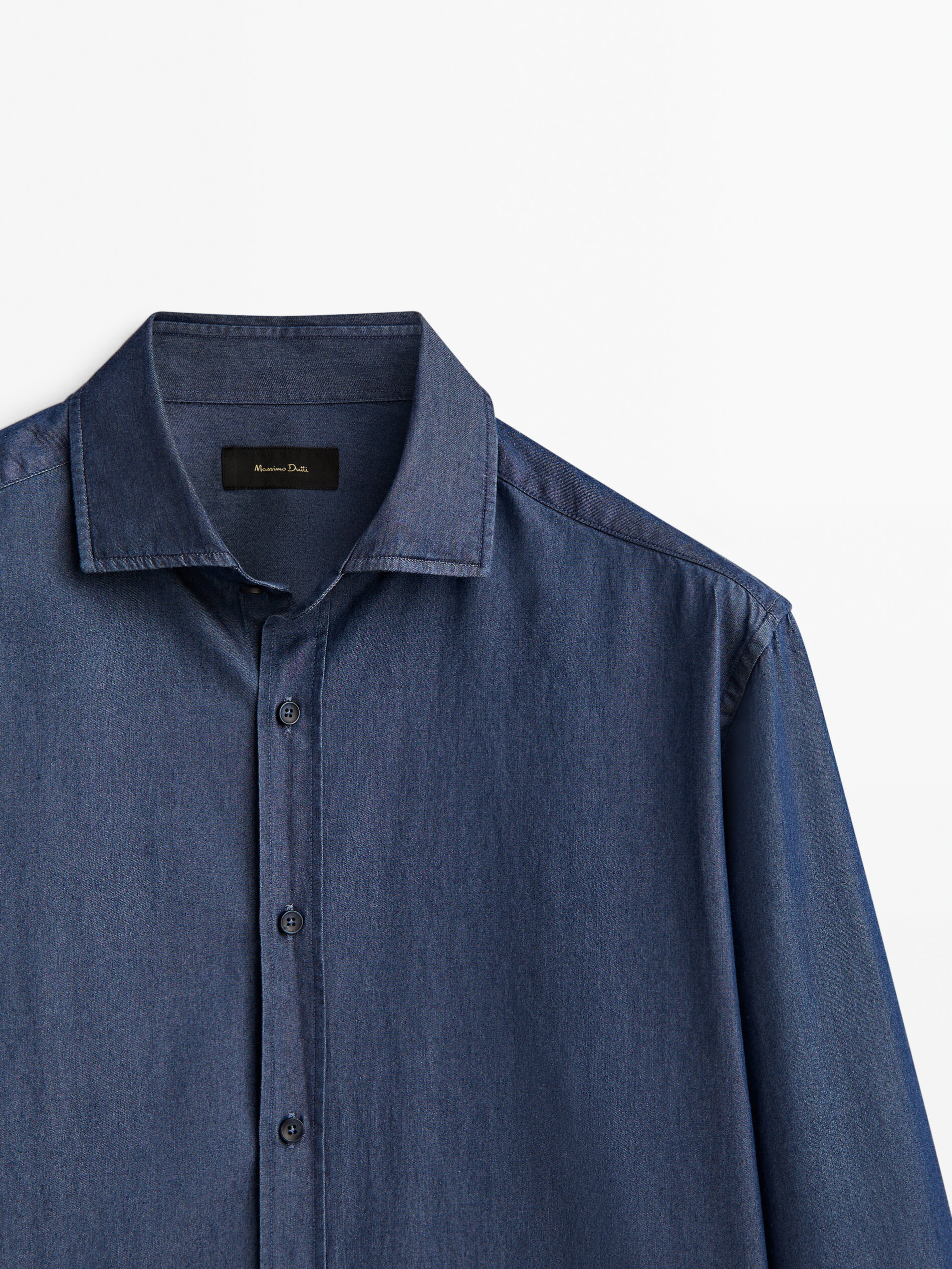 Camisa vaquera 2025 hombre massimo dutti