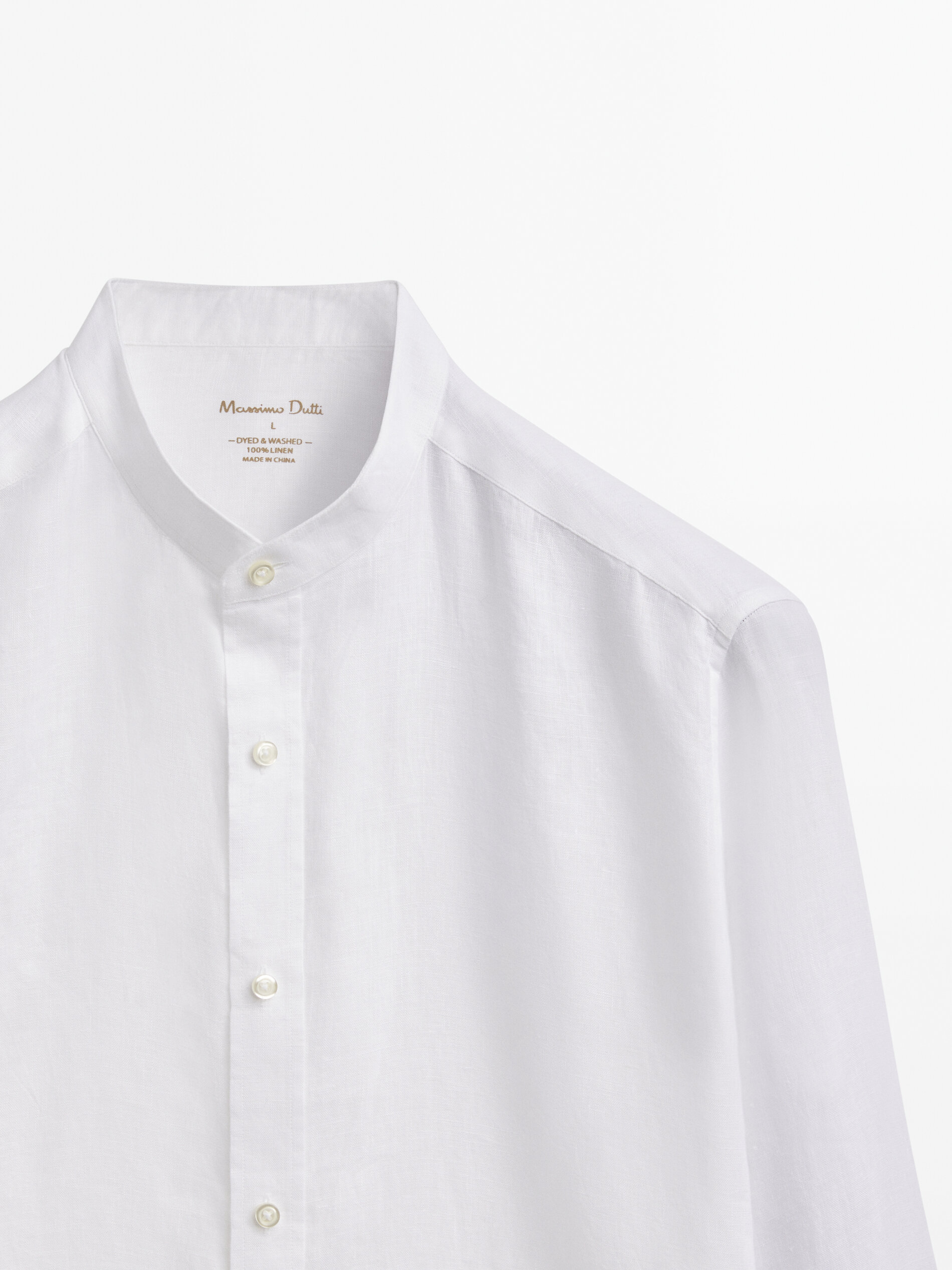 Polo cuello hot sale mao massimo dutti