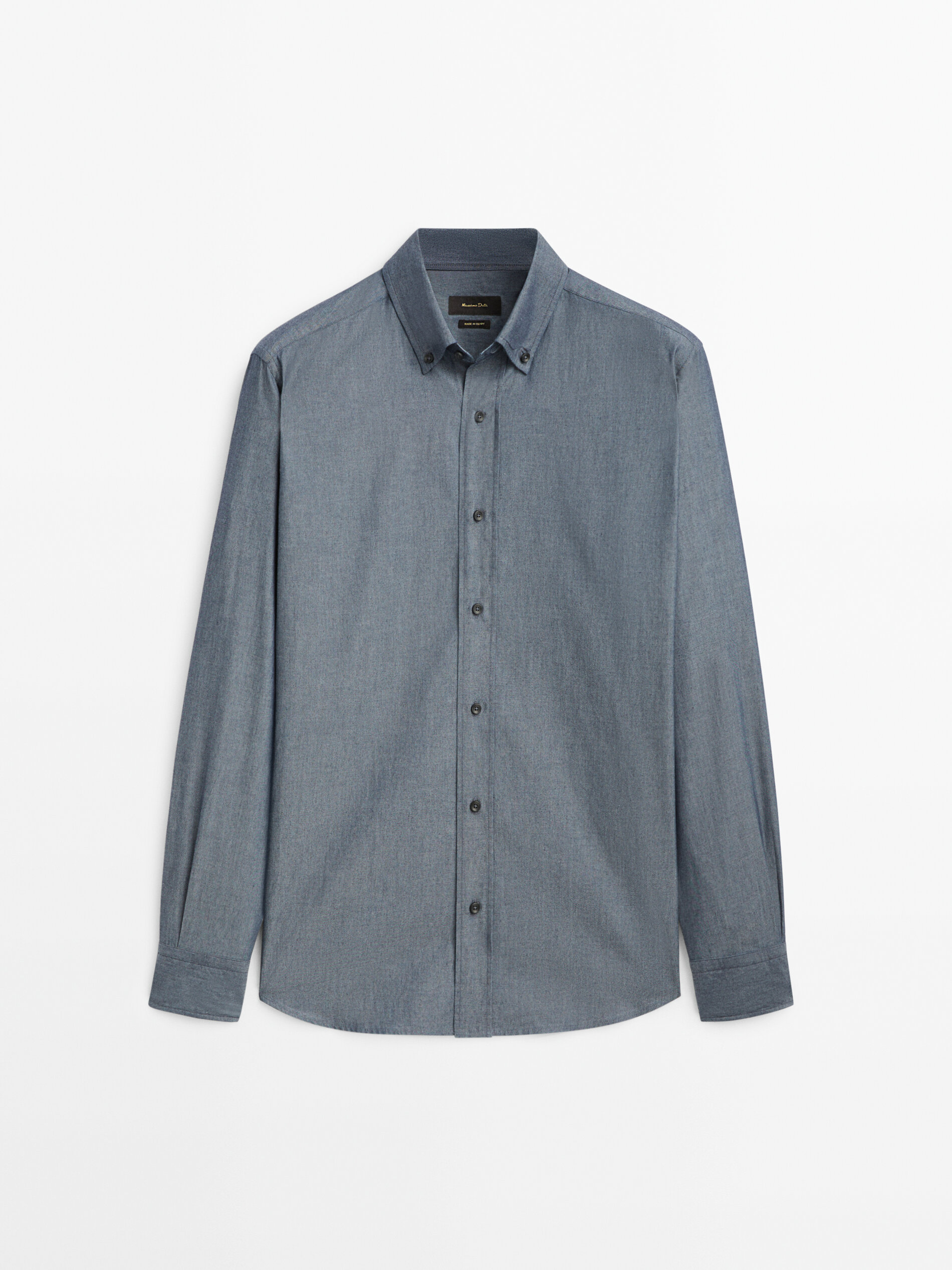 Camicia in denim chambray regular fit