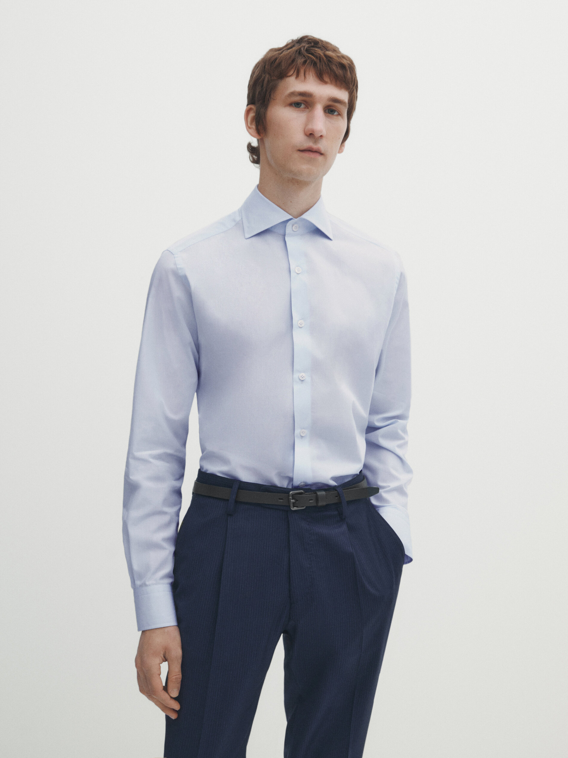 Easy iron online slim fit
