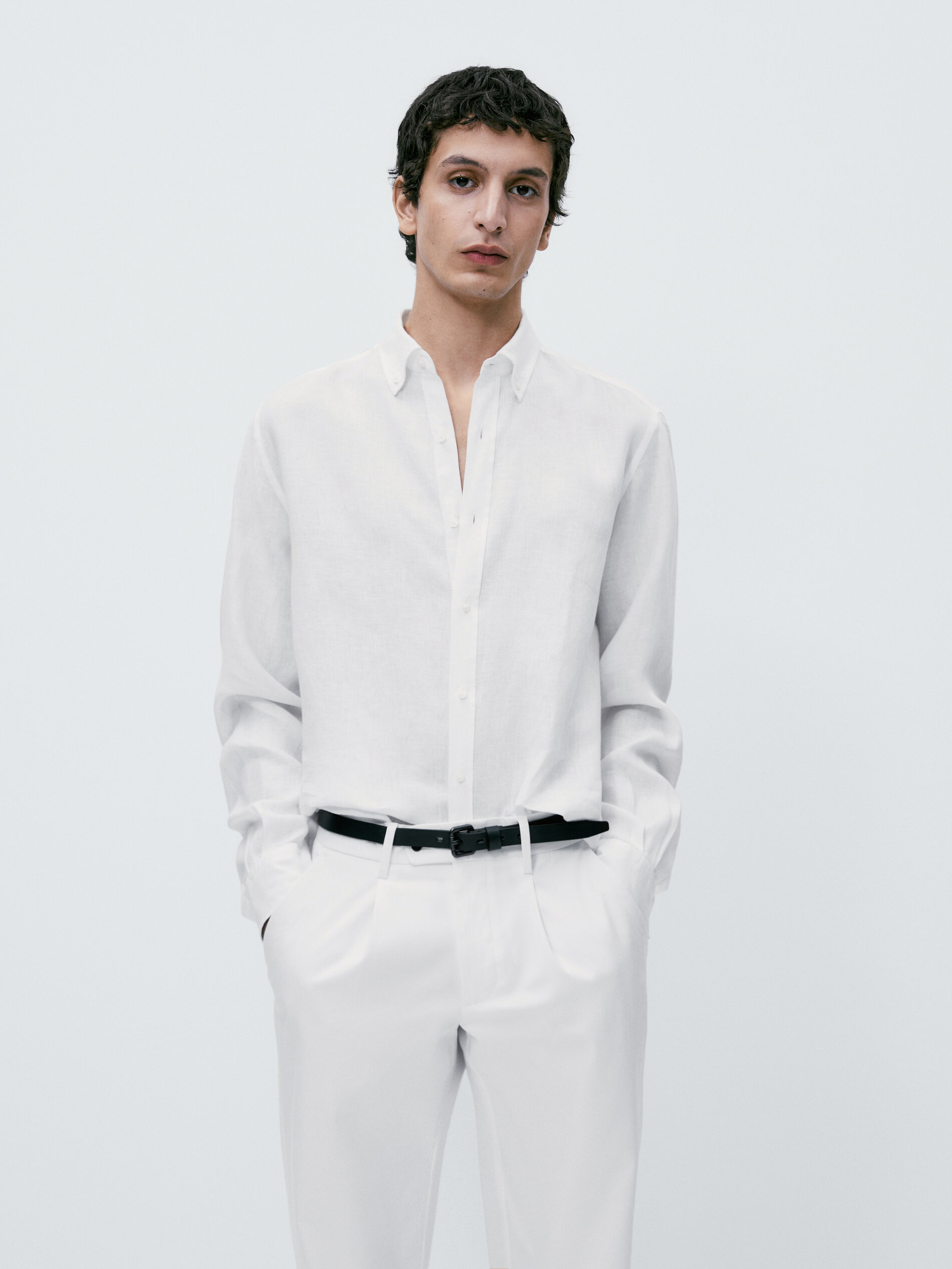 Camisa lino best sale massimo dutti hombre