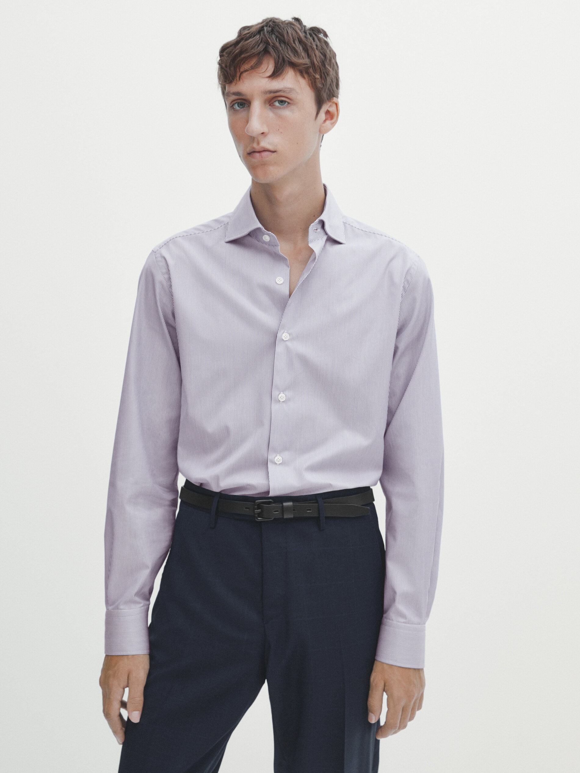 Camisa rayas easy iron slim fit