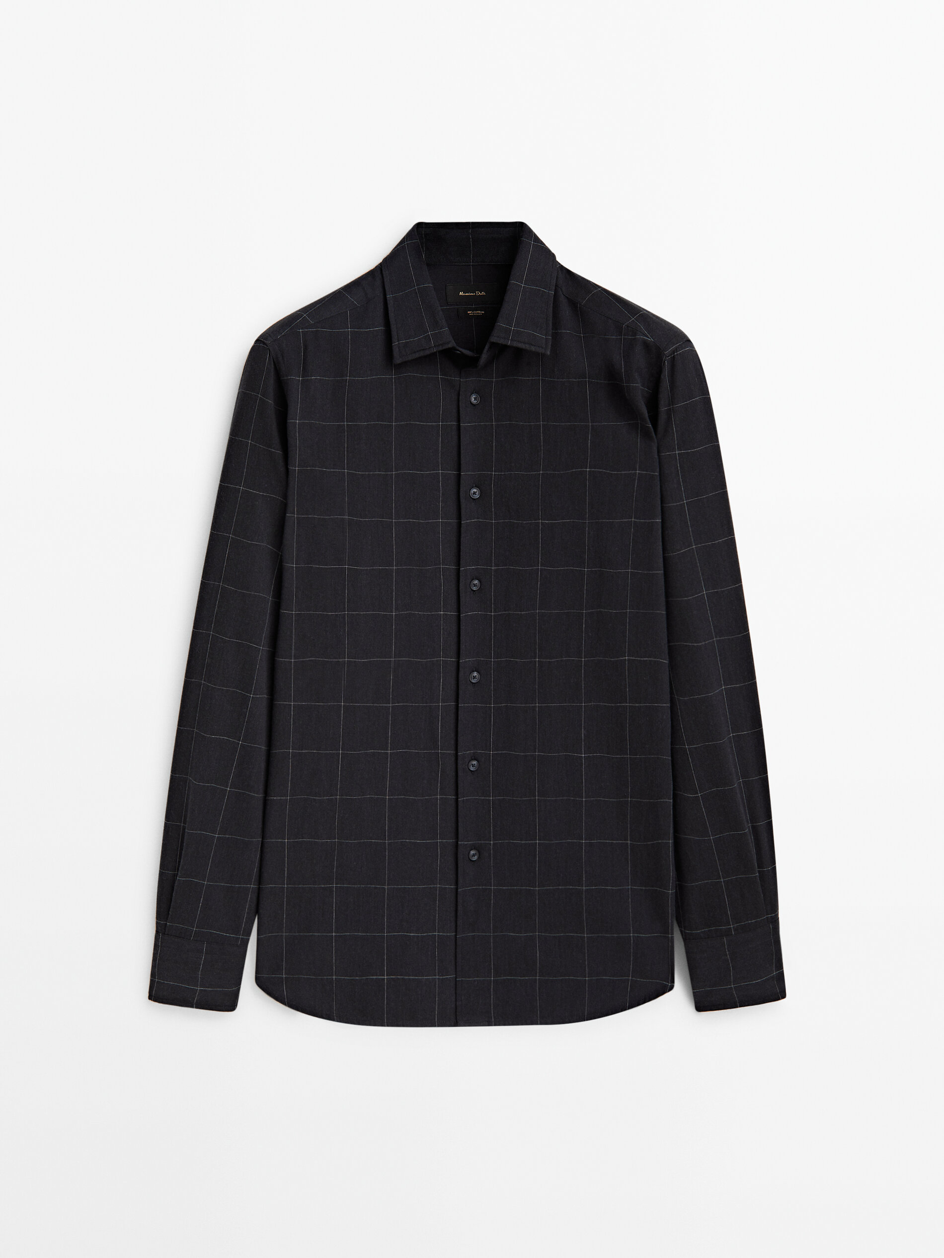 Camisa cuadros melange algod n slim fit