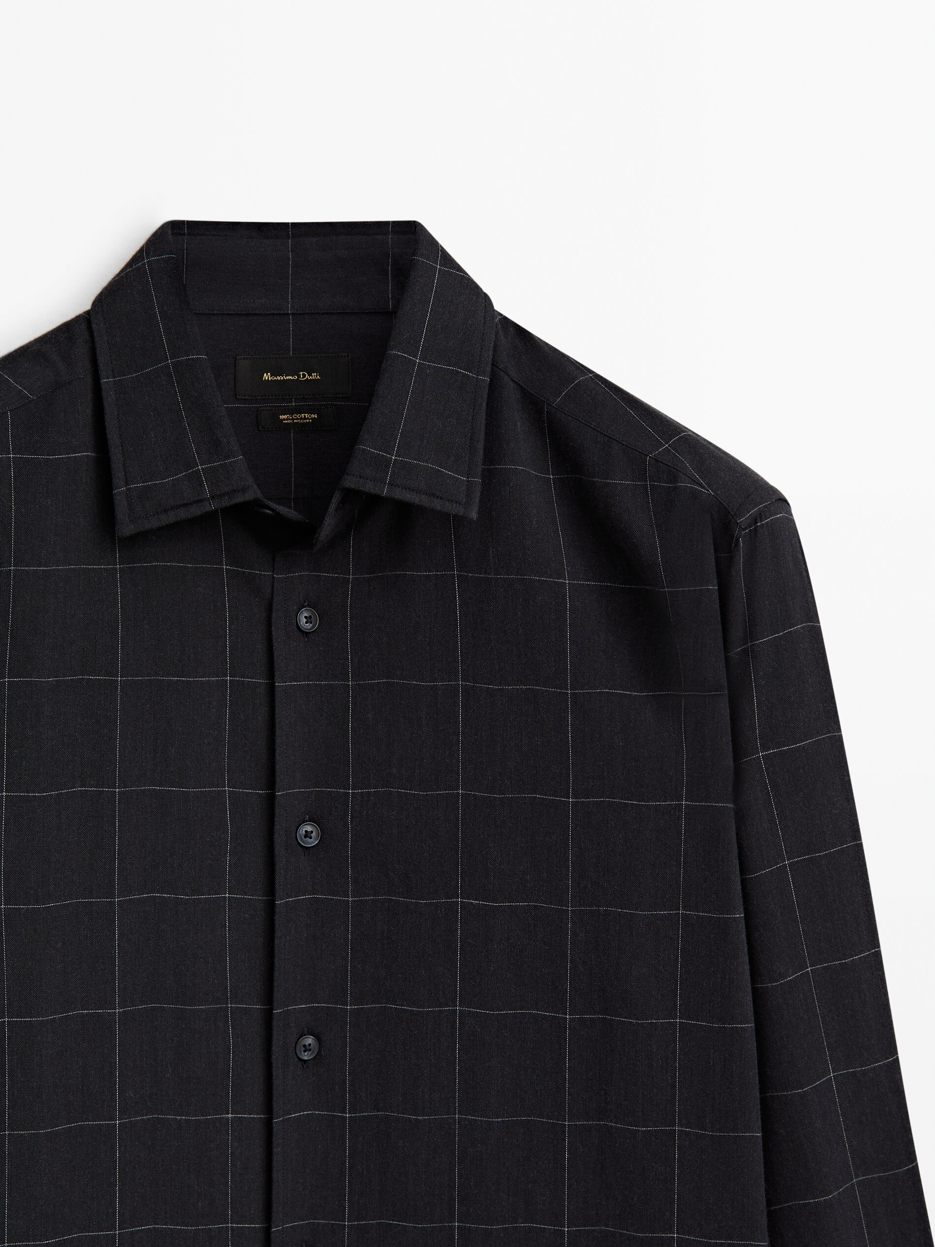 Camisa cuadros top massimo dutti