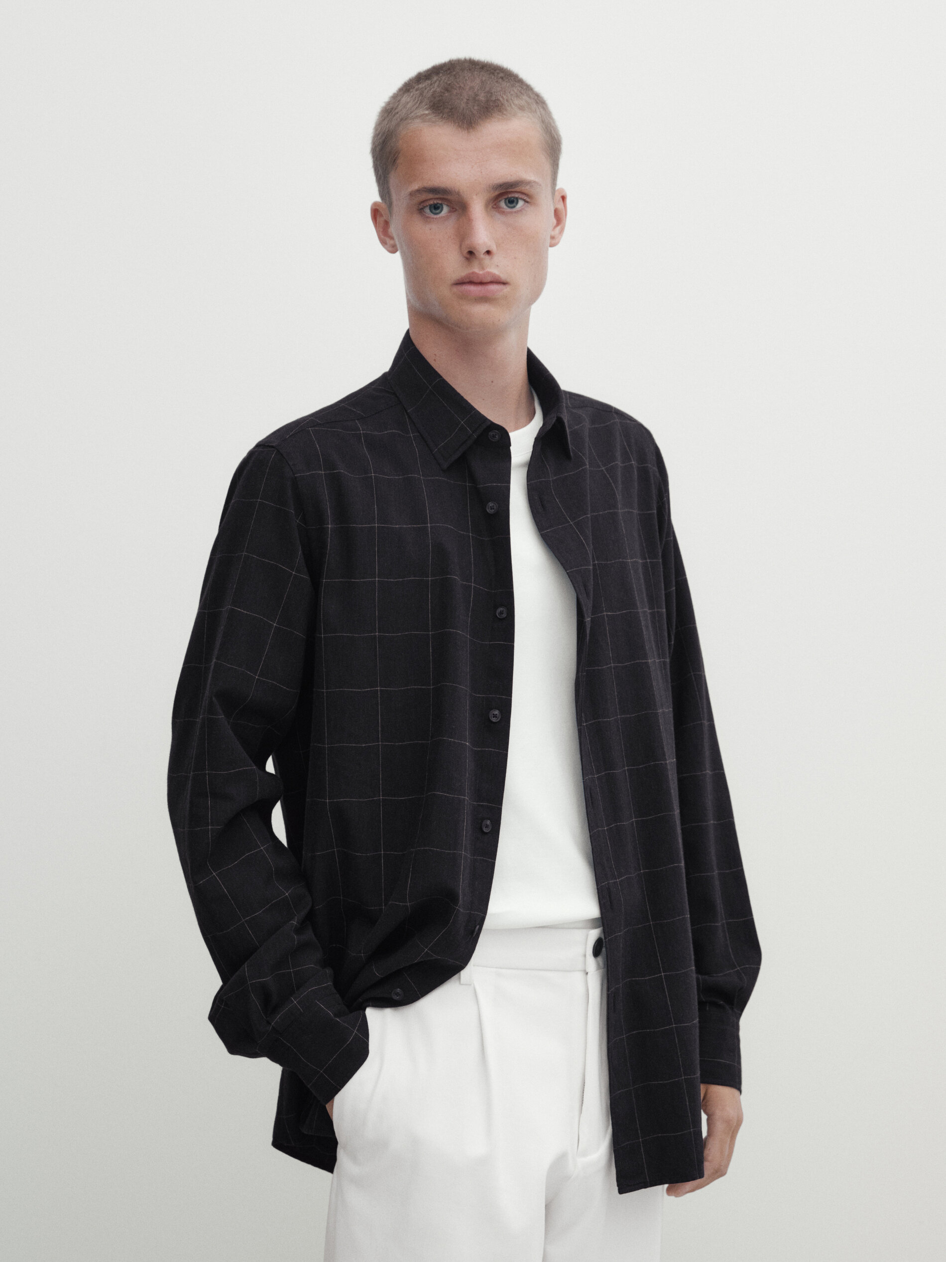 Camisas slim fit massimo dutti sales