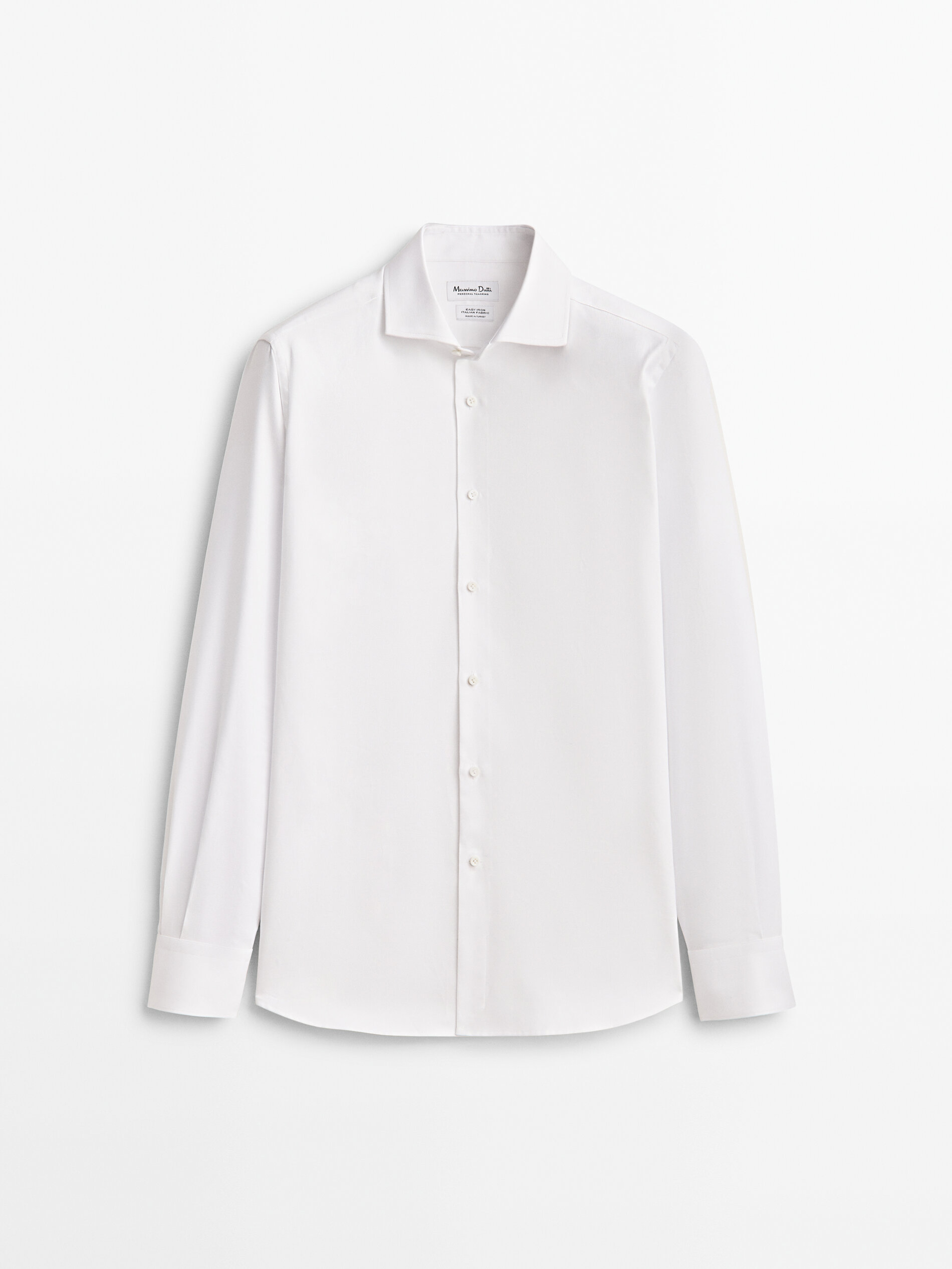 Camisa estructura easy iron slim fit Blanco Camisas Massimo