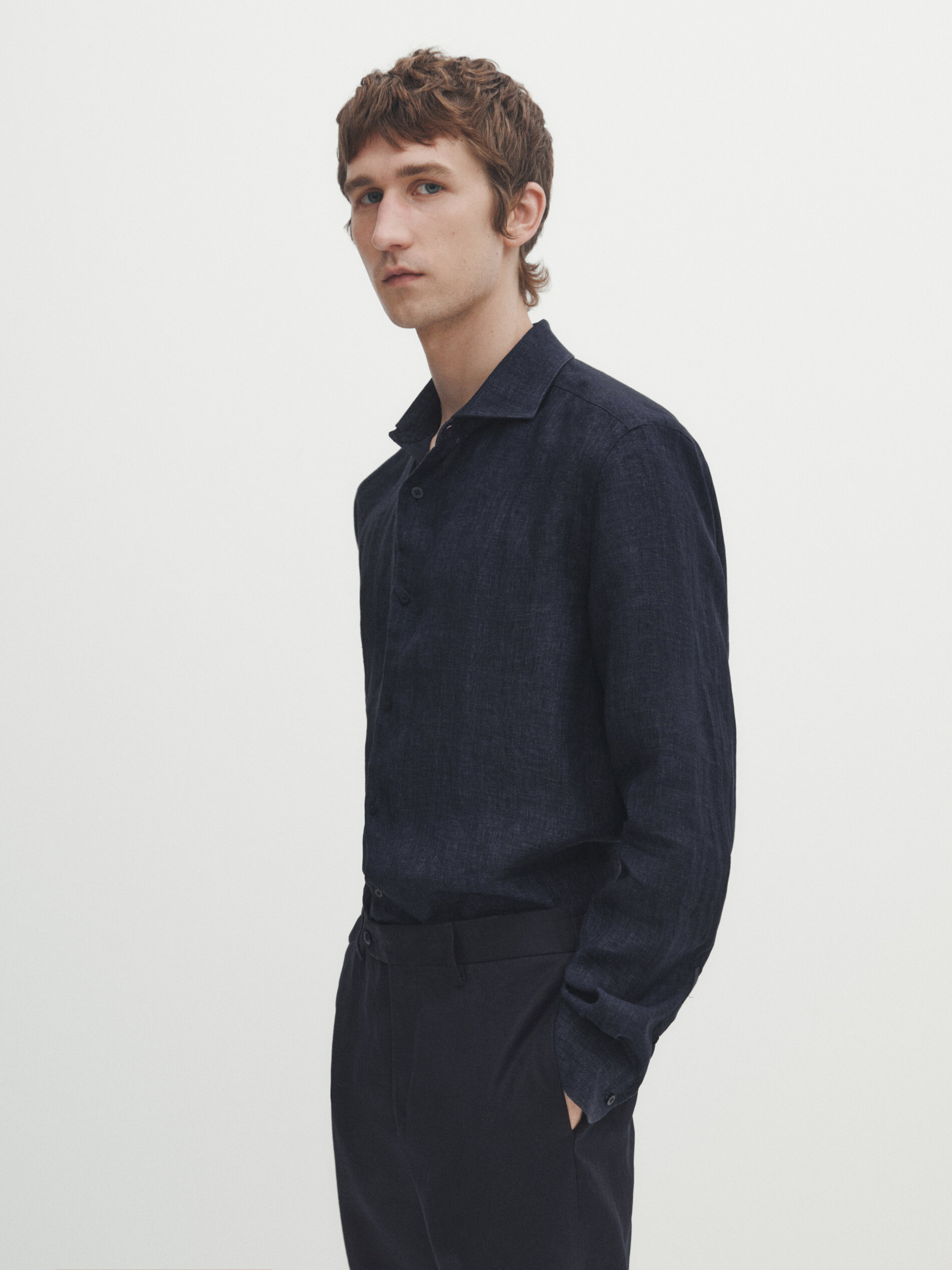 Camicia lino hotsell massimo dutti