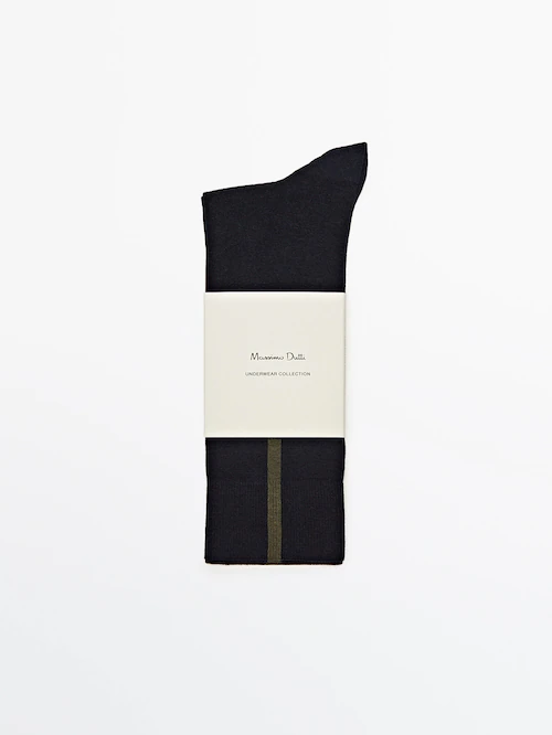 Calcetines raya contraste - Massimo Dutti United States of America