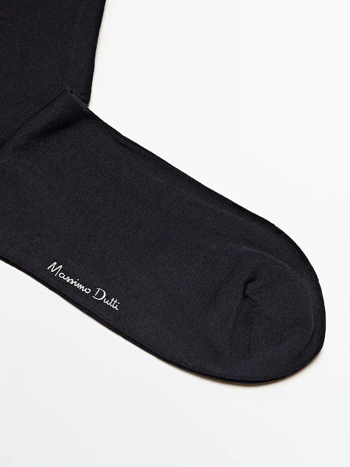 Calcetines lisos hilo de escocia Massimo Dutti México