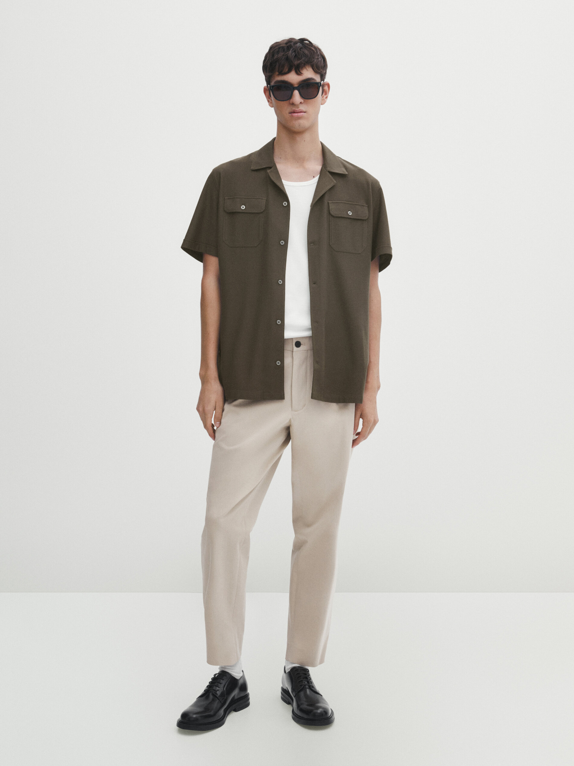 Two pocket shirts short sleeve sales