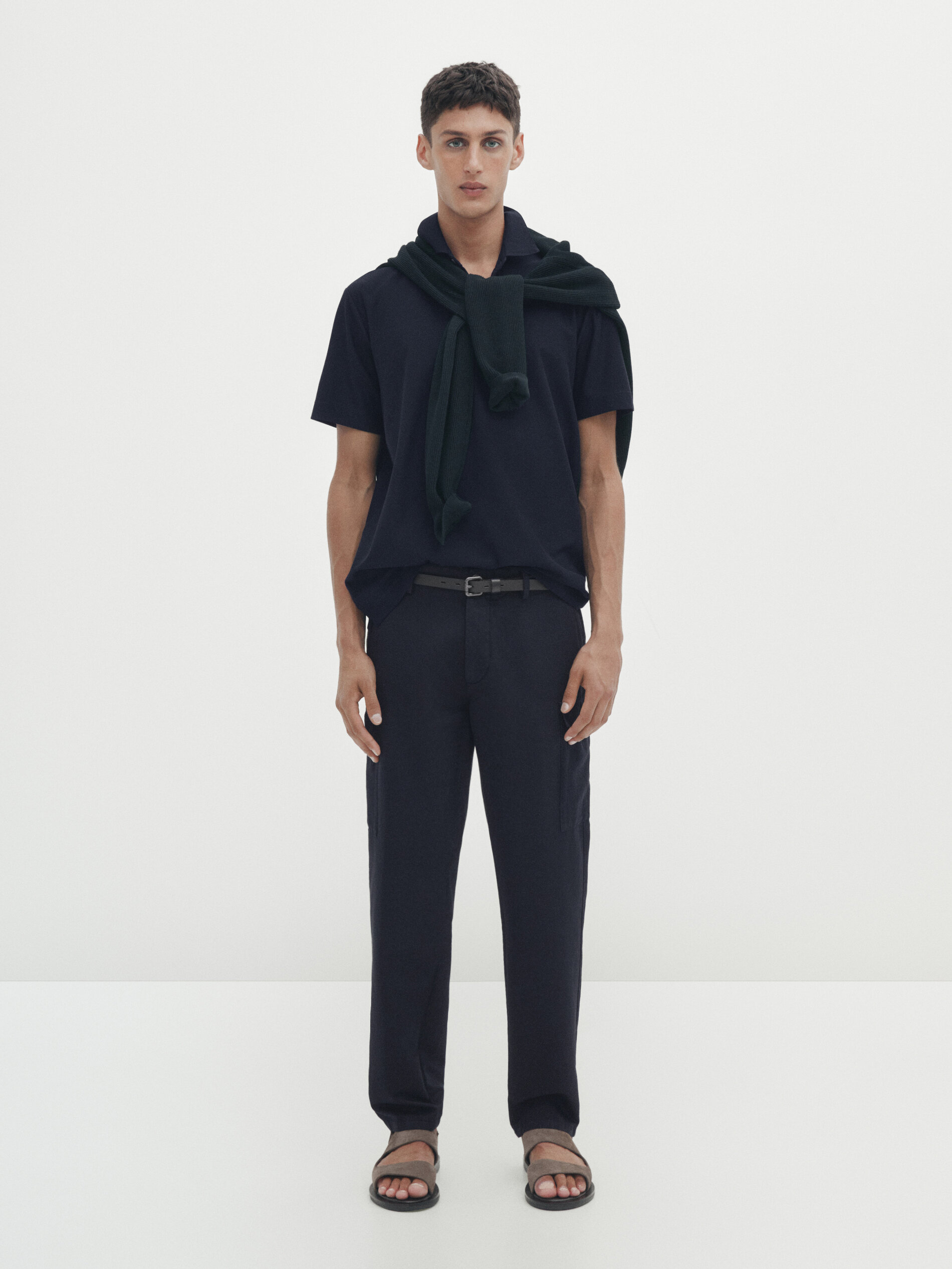 Massimo dutti hombre polos manga corta store