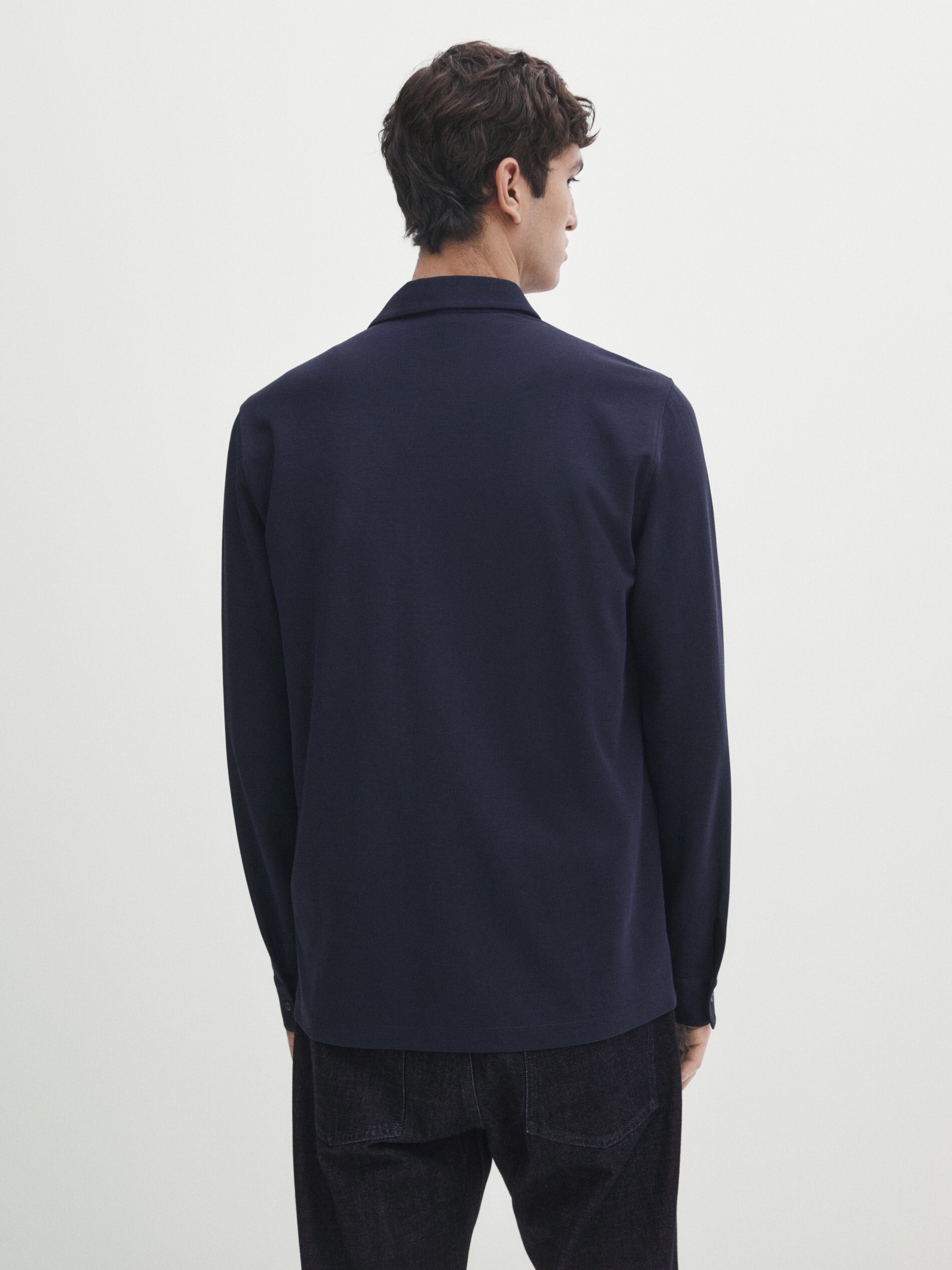 Polos manga hotsell larga massimo dutti