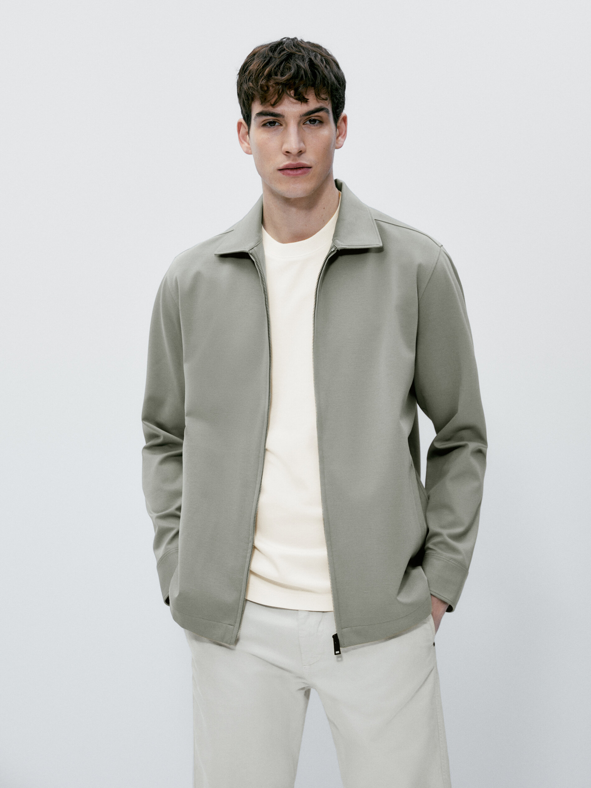 Cotton zipper jacket store