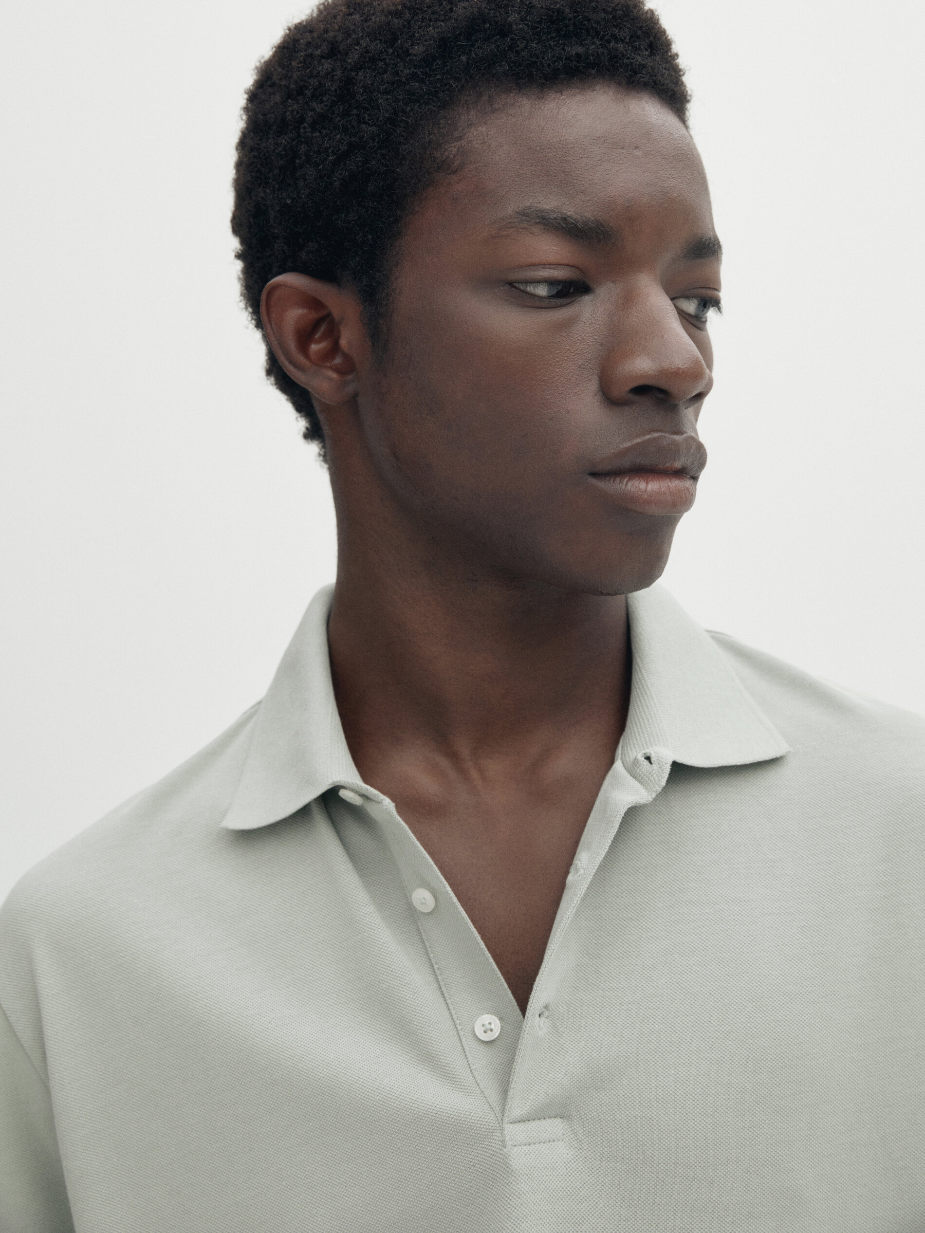 Pique online cotton polo