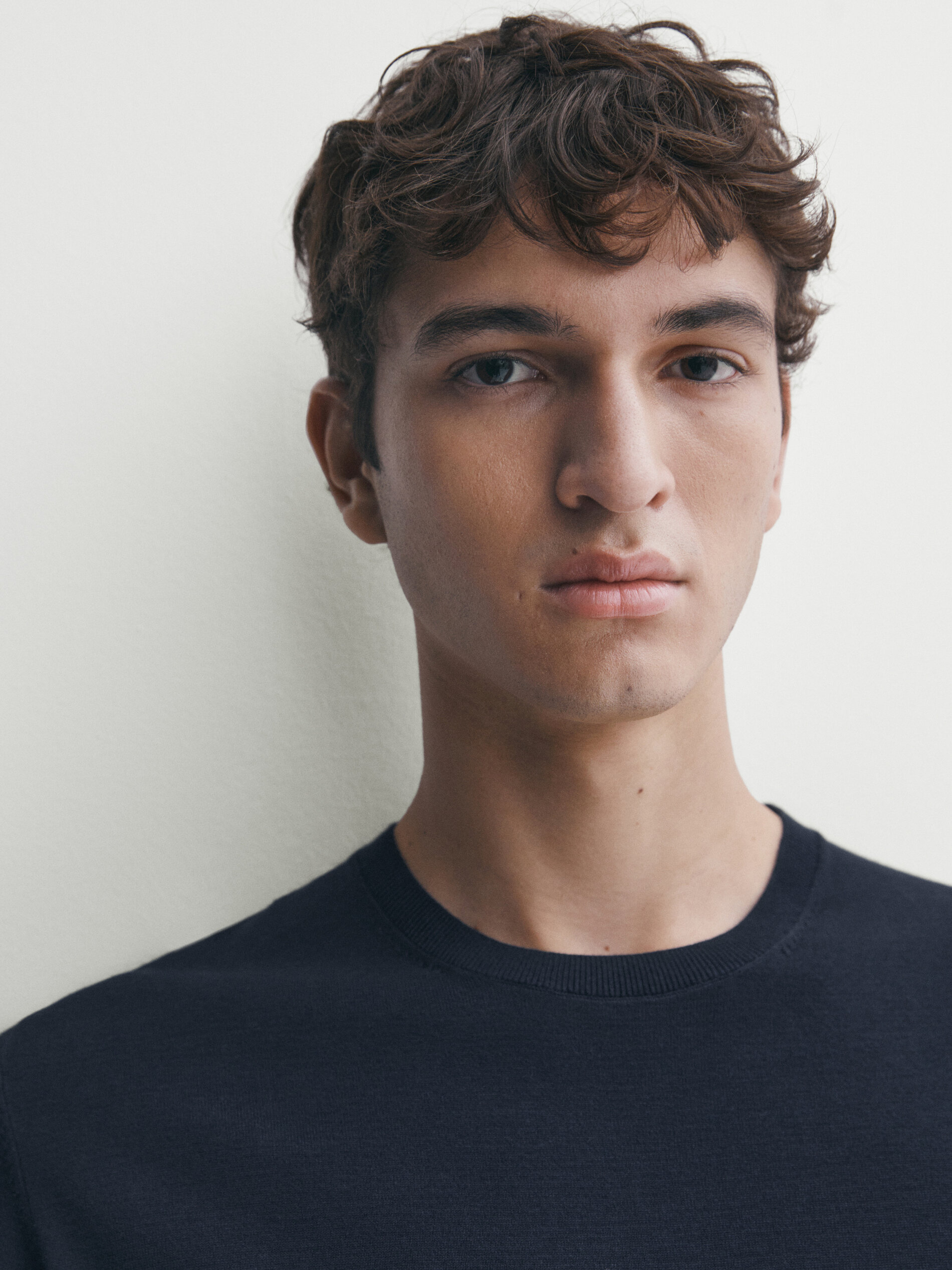Men's cotton top crew neck sweaters