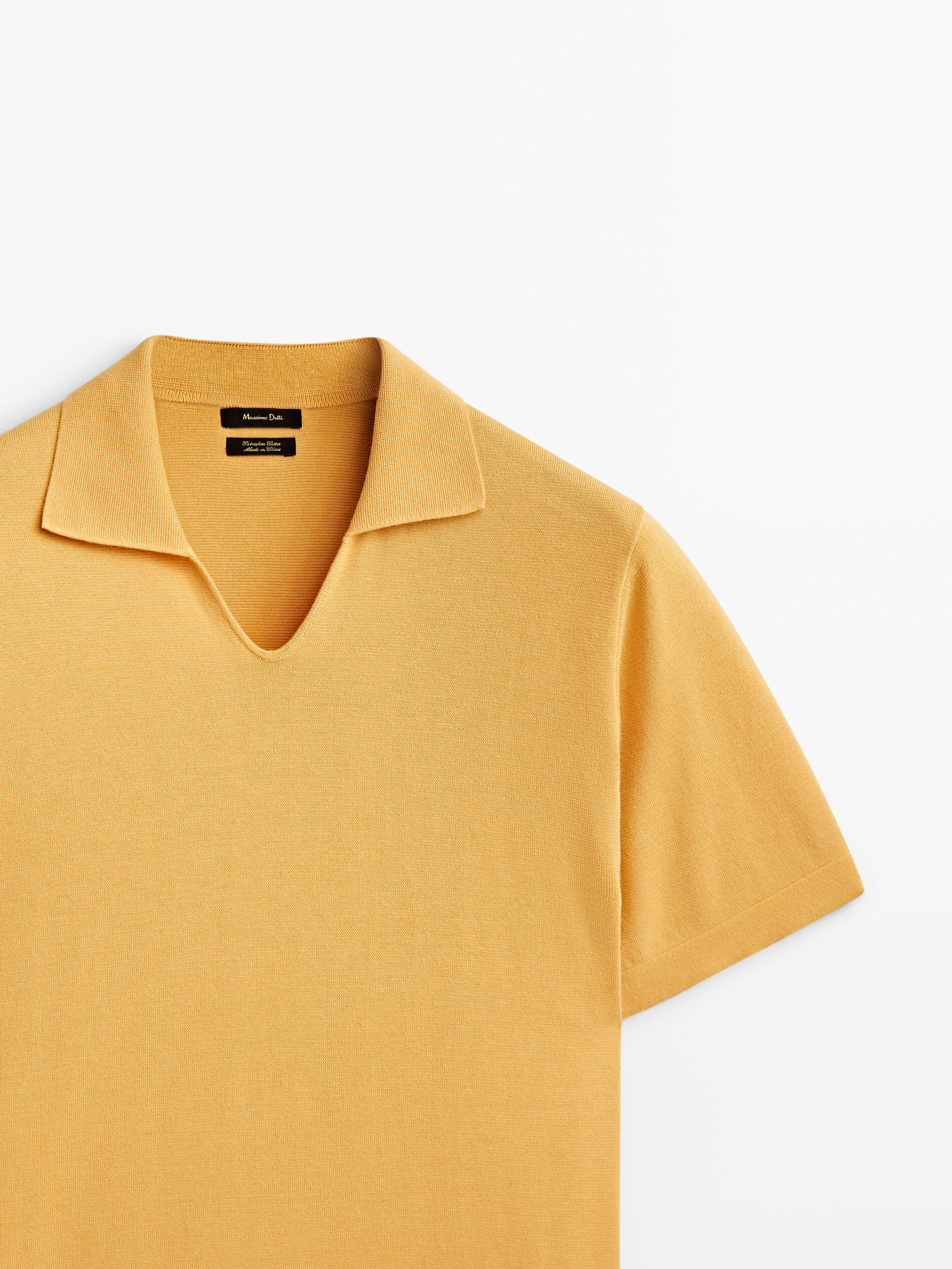 Milano knit short sleeve polo sweater