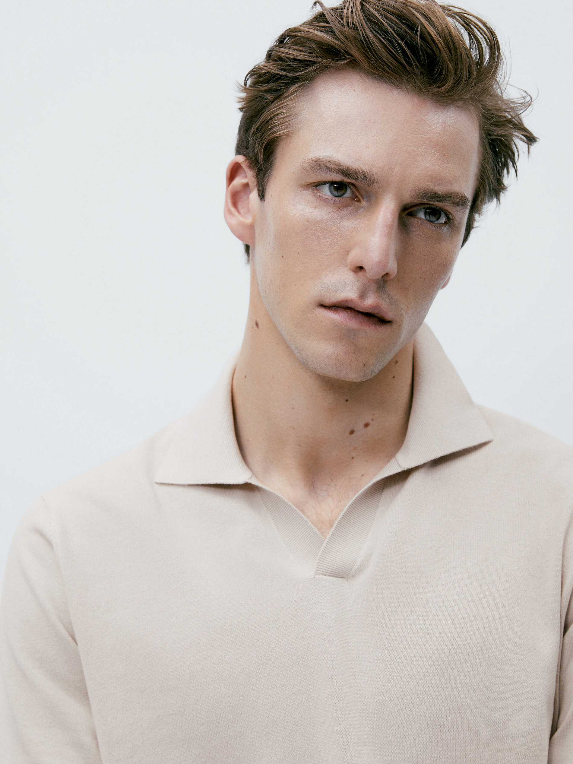 Short sleeve polo neck hotsell sweater
