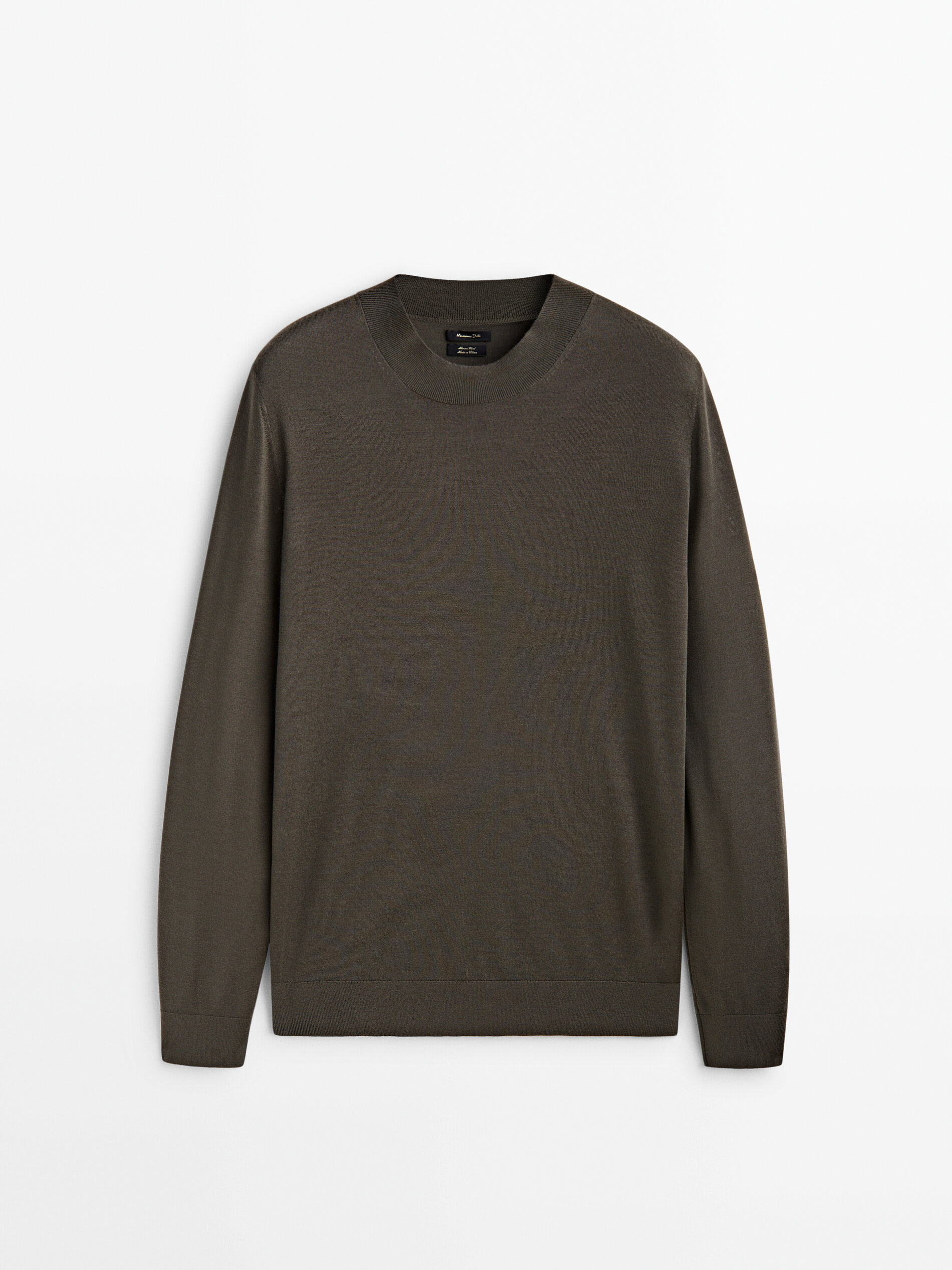 Merino wool mock 2025 turtleneck sweater