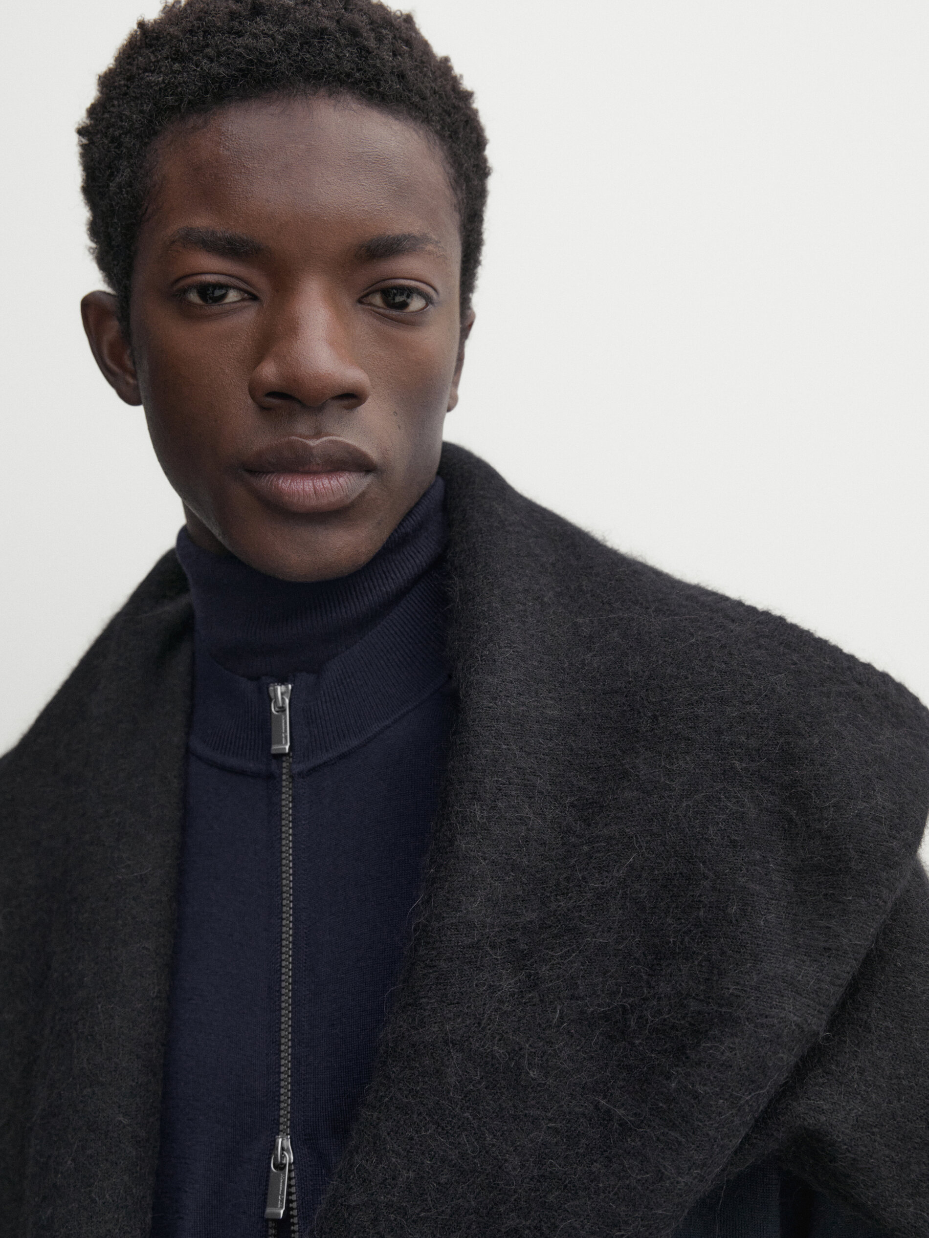 Navy merino cheap wool cardigan