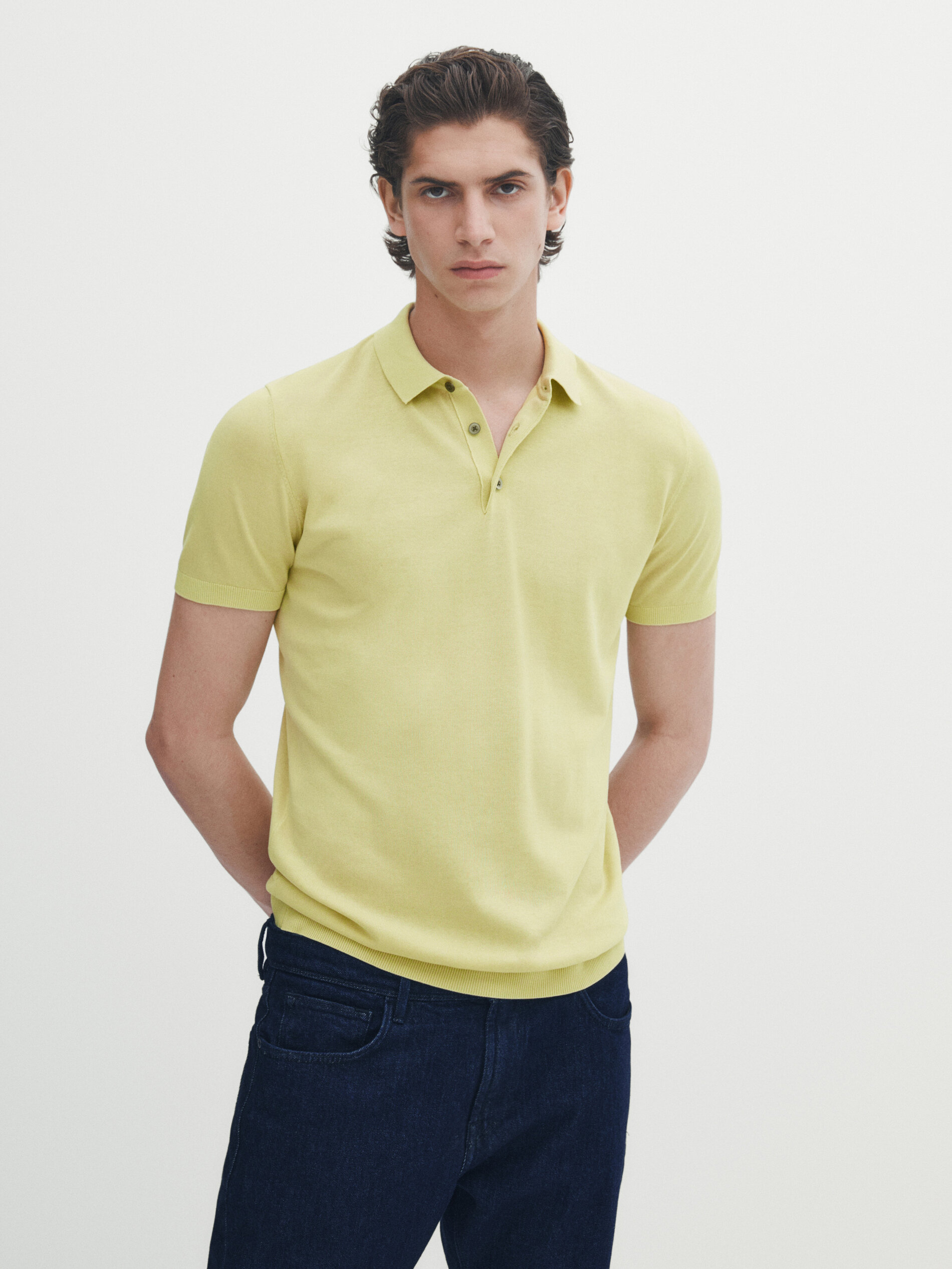 Mens short on sale sleeve polo sweater