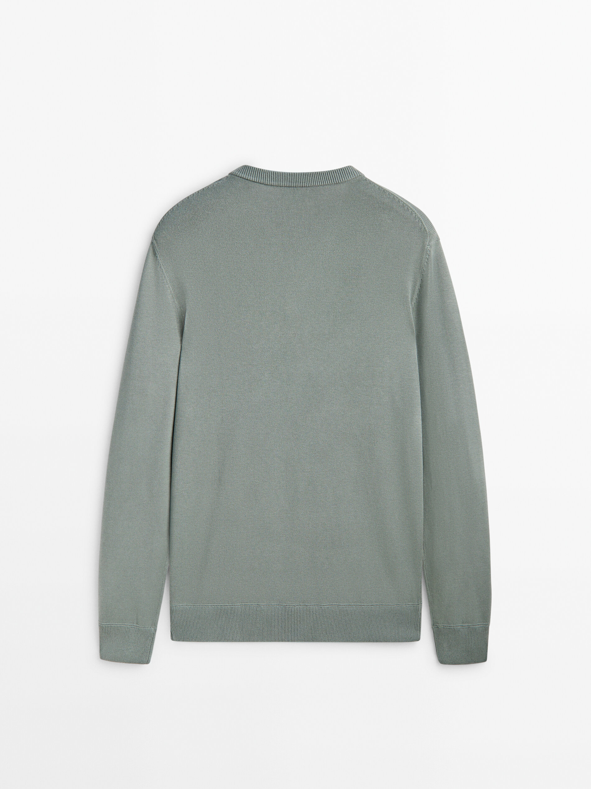 Knit comfort sweater with a crew neck - Massimo Dutti