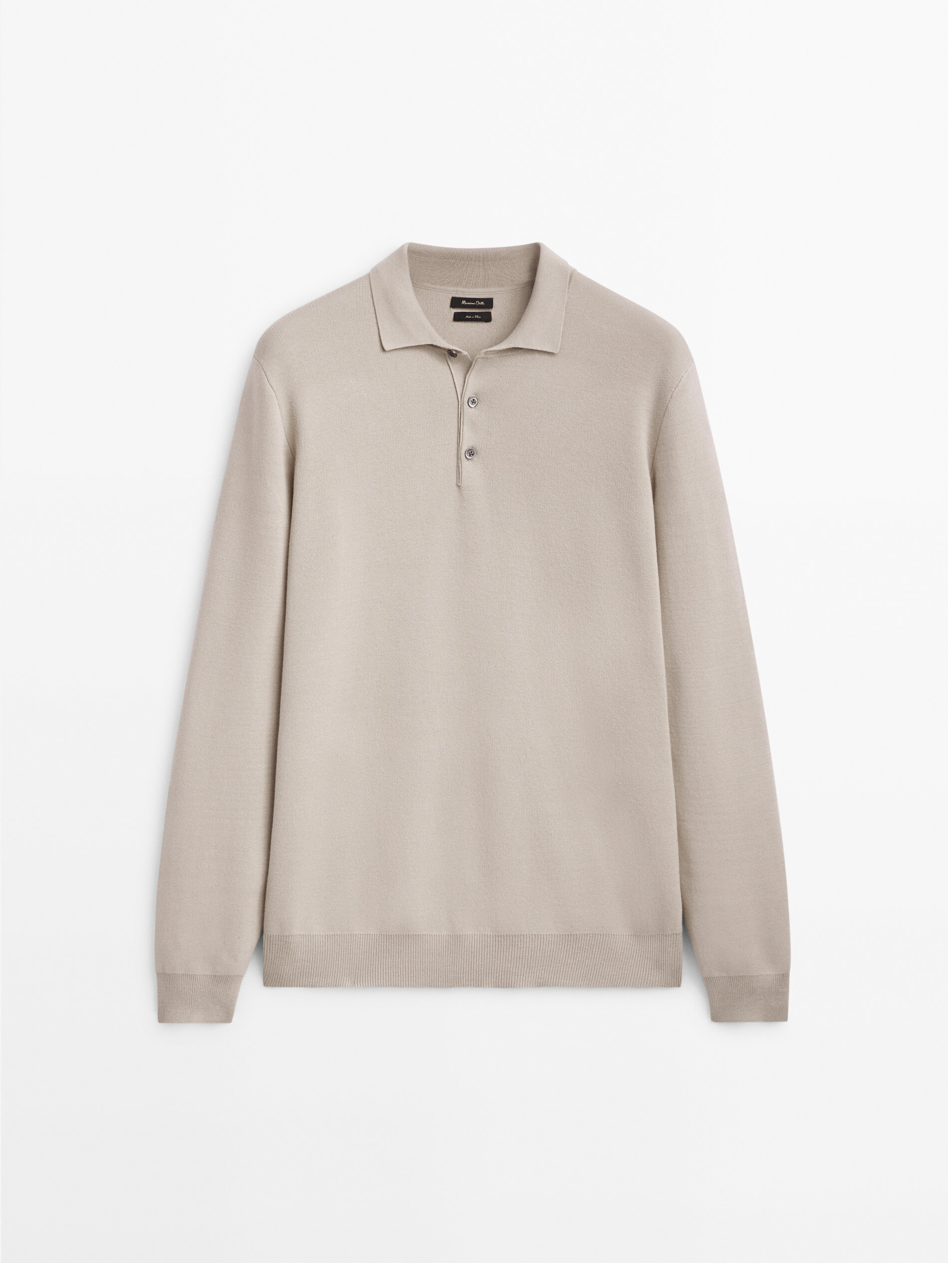 Massimo dutti long sleeve polo hotsell