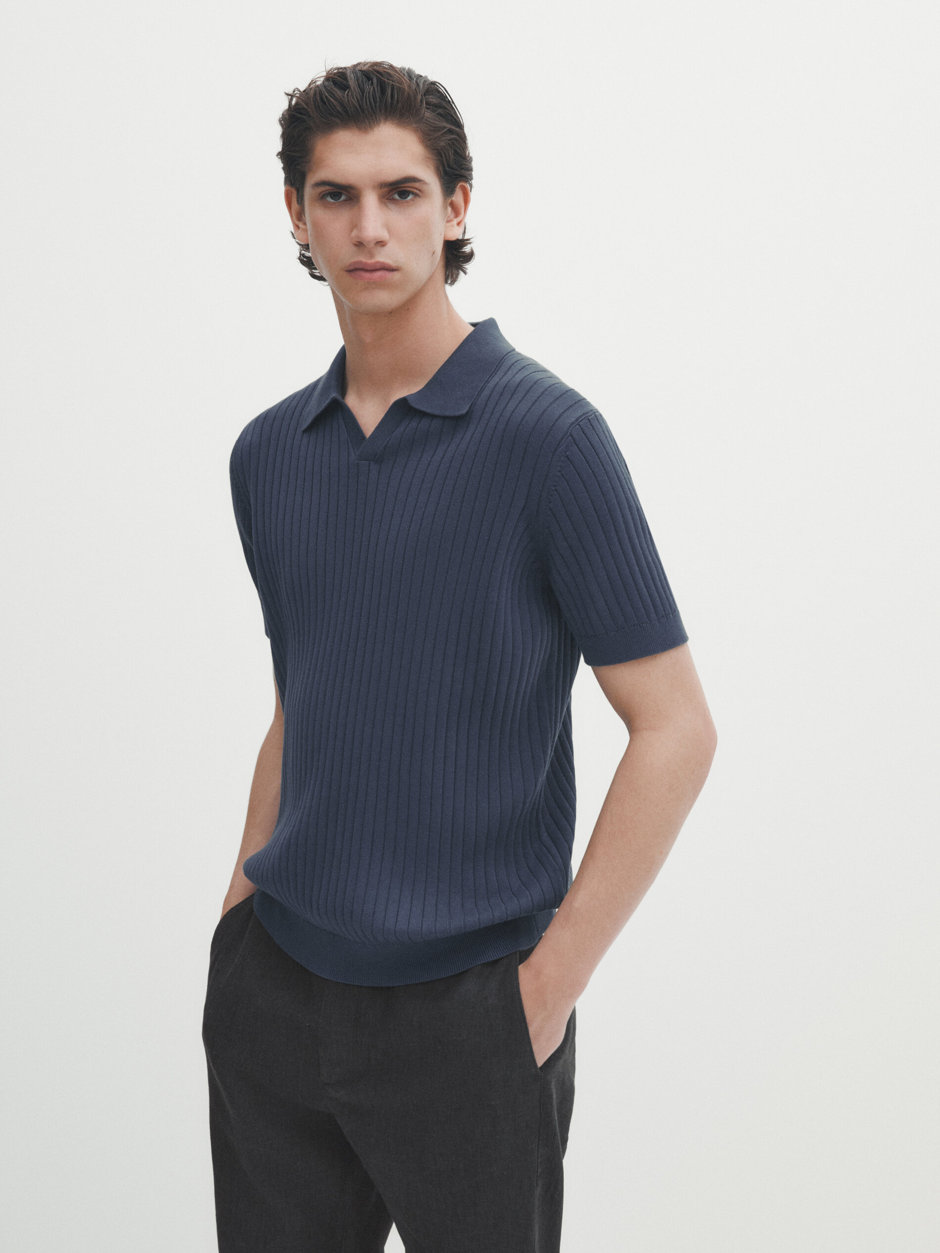 Massimo dutti hombre polos manga corta hotsell