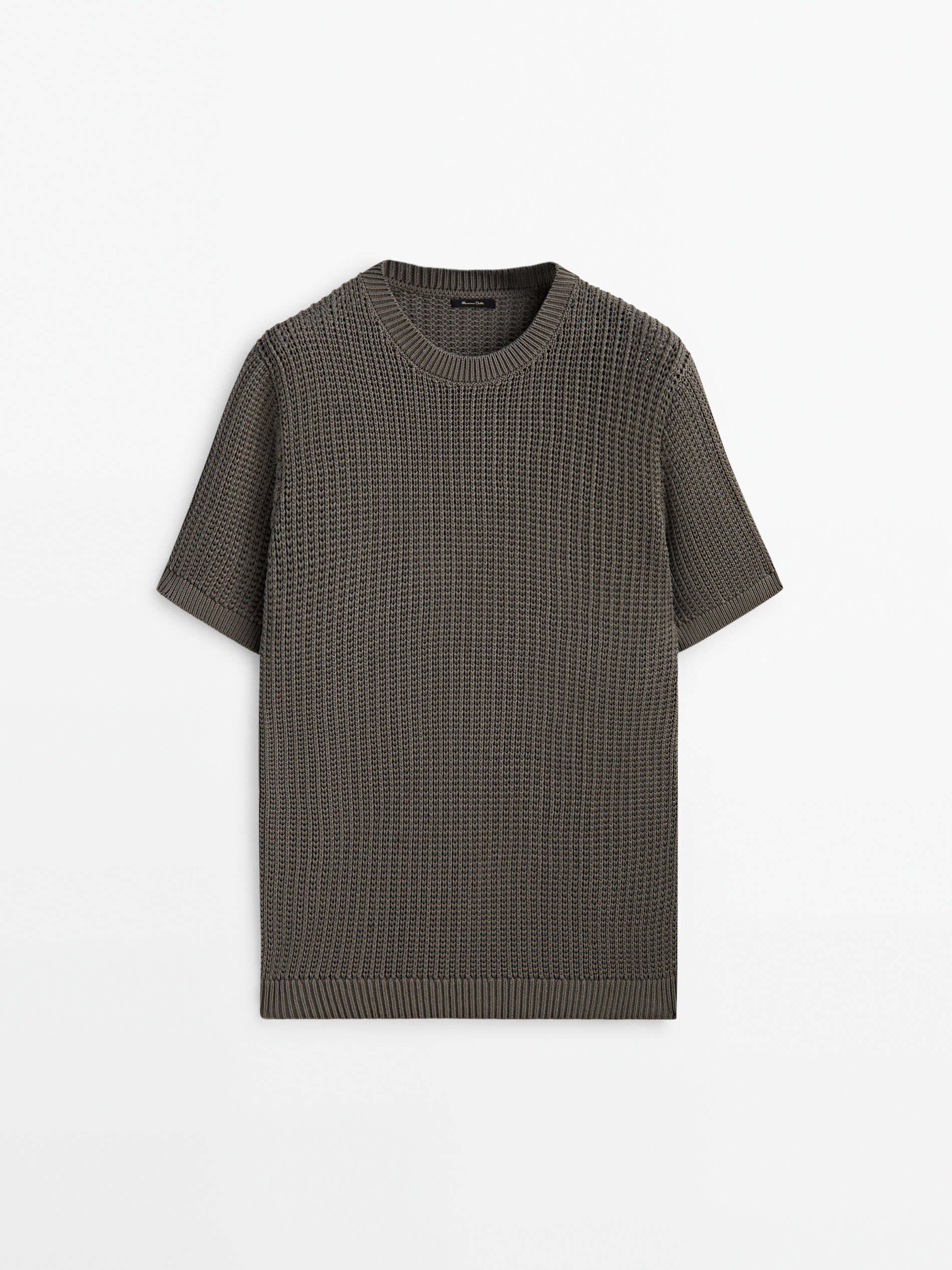 Men's short sleeve sales crew neck sweater