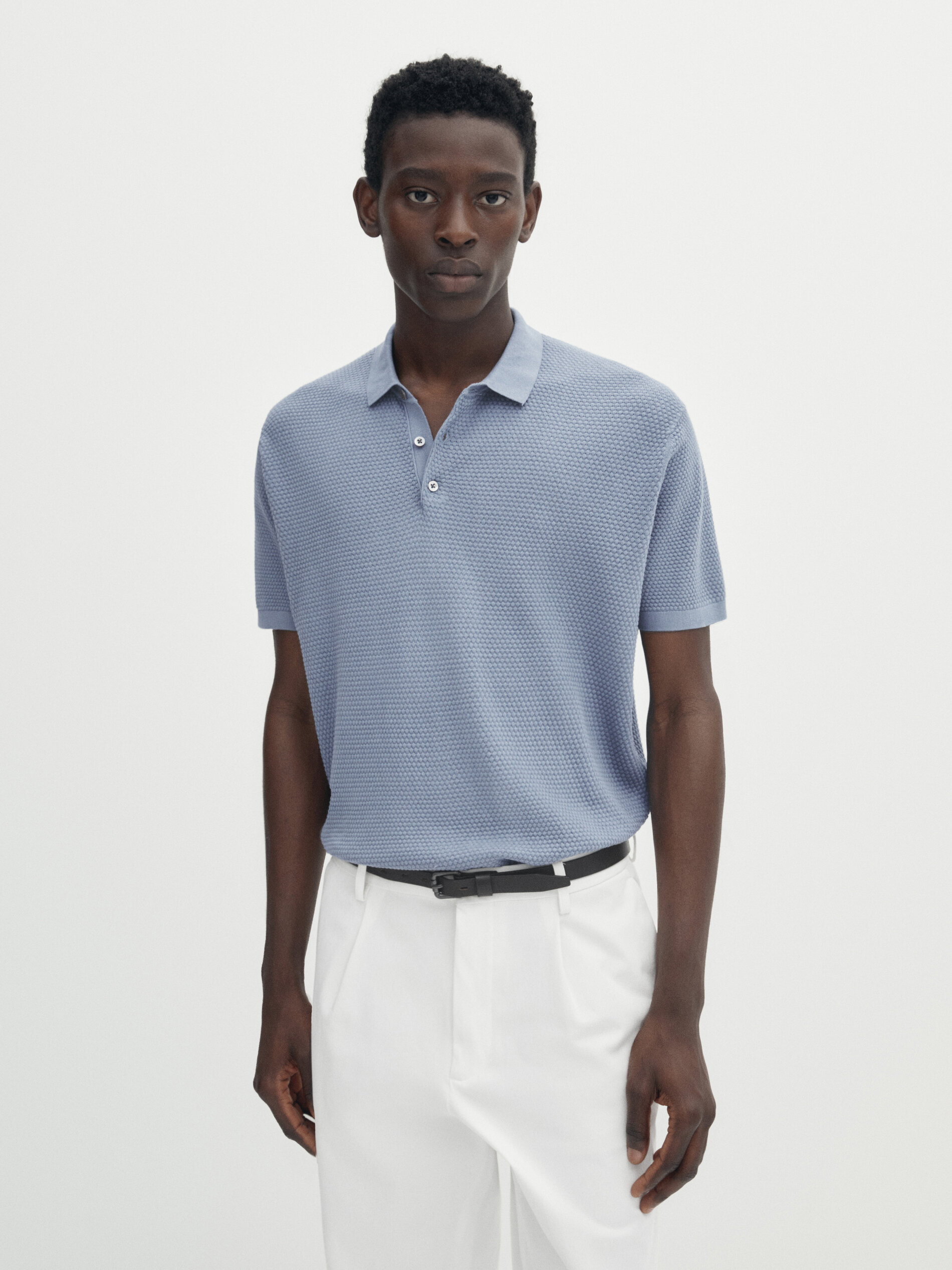 Light blue polo sweater sale