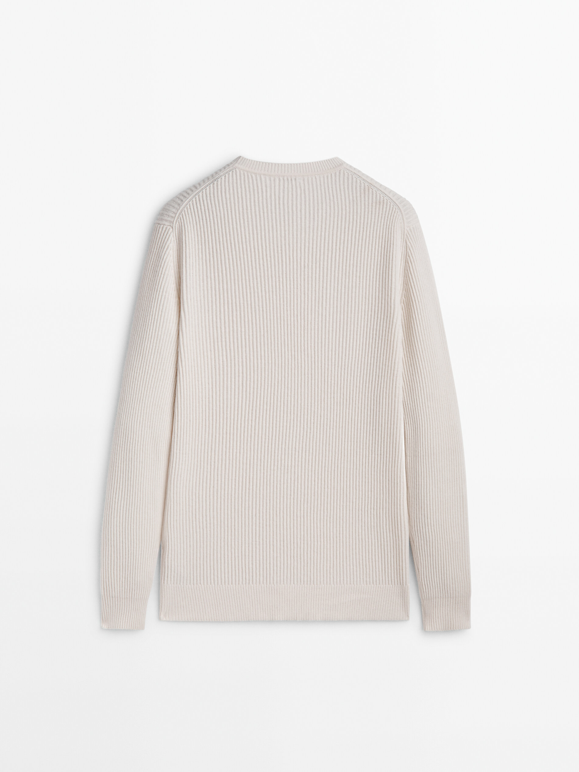 Textured knit long sleeve sweater · Cream, 0-835 · Sweaters And