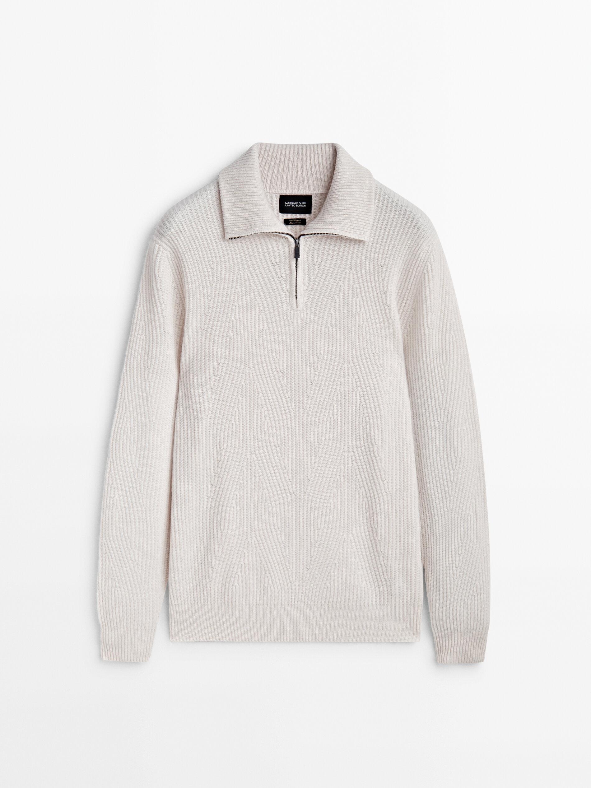 100 cashmere mock neck sweater Limited Edition