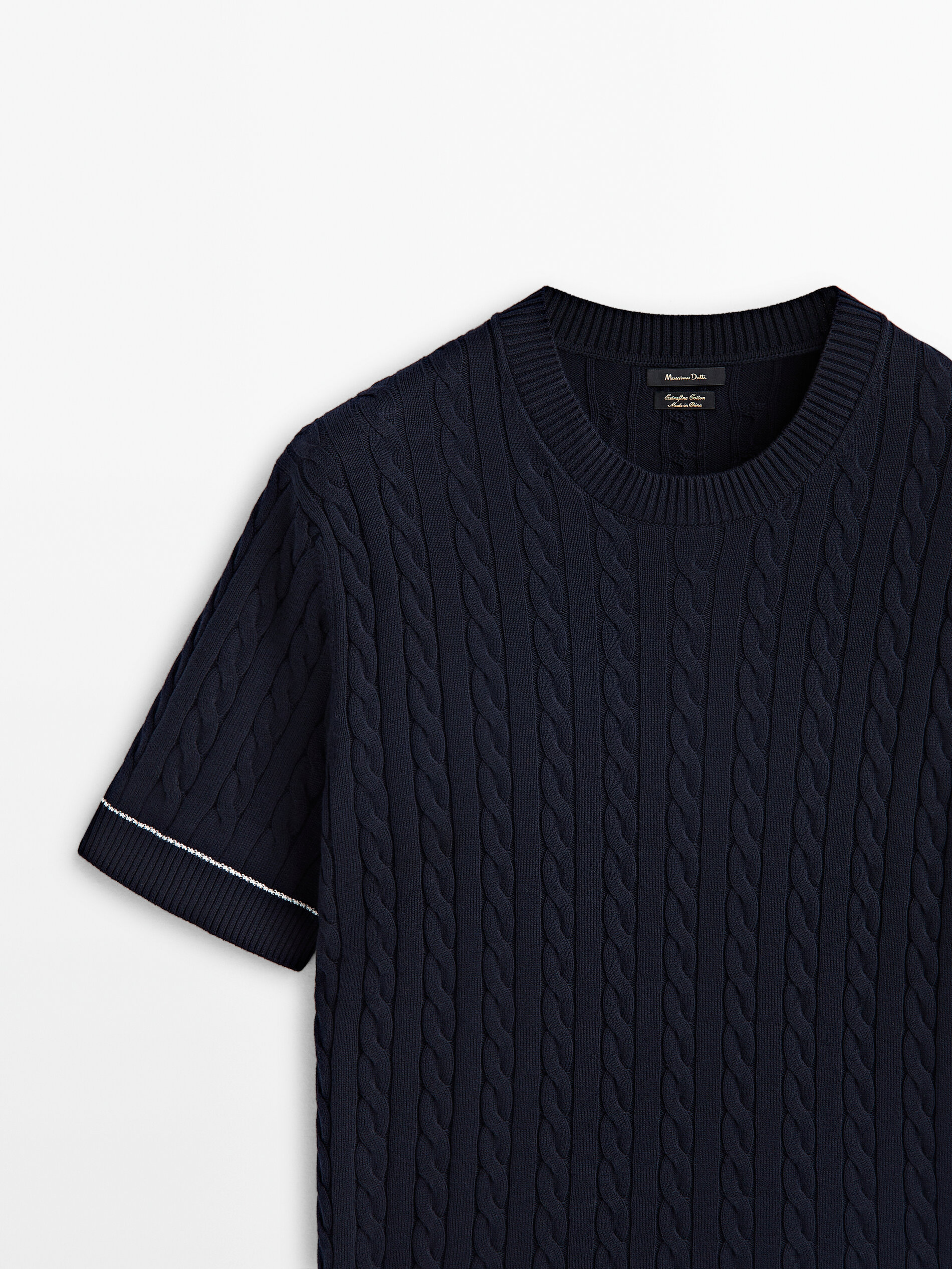 Massimo dutti 2025 cable knit sweater