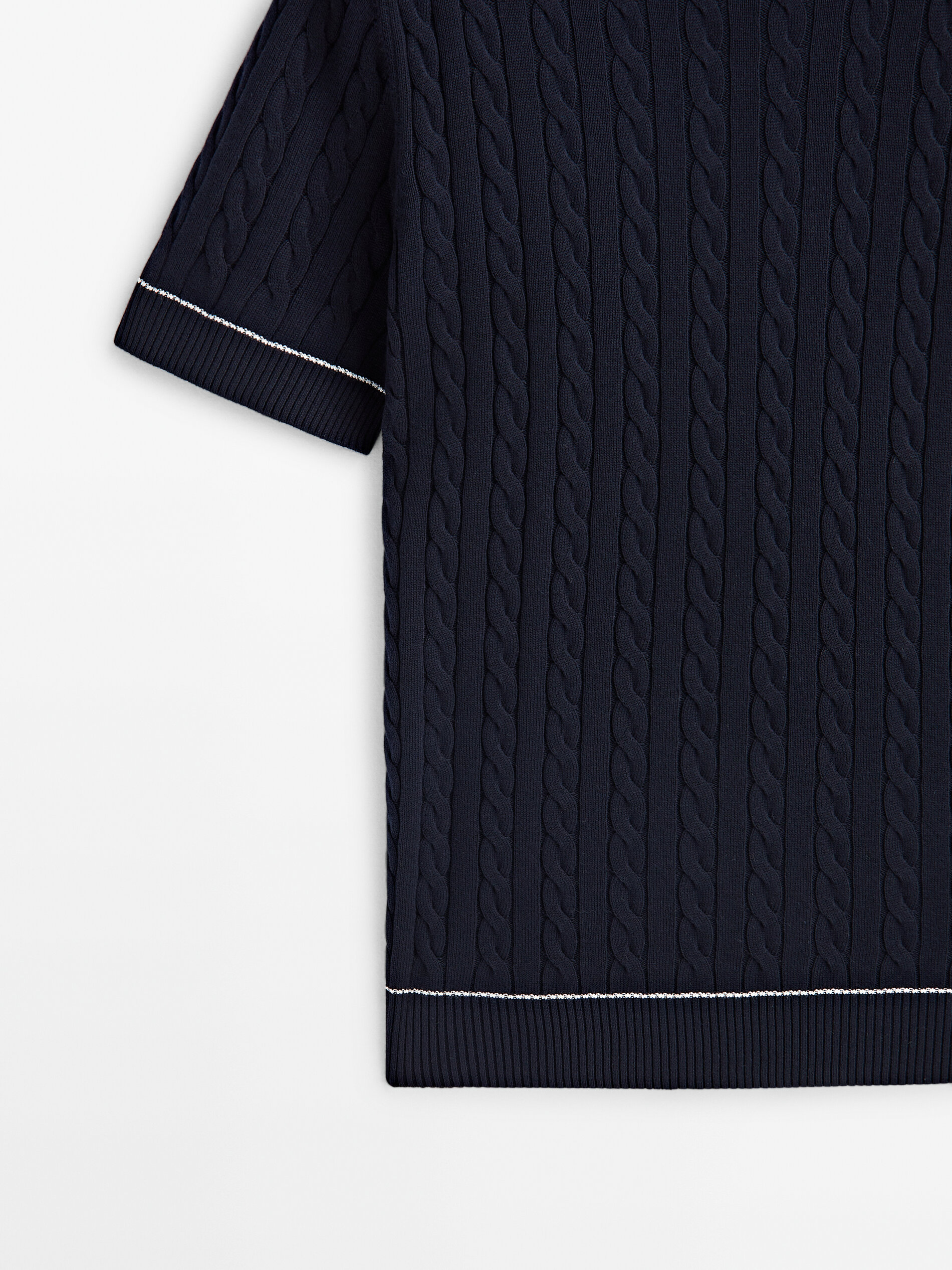 Massimo dutti cable knit sweater top