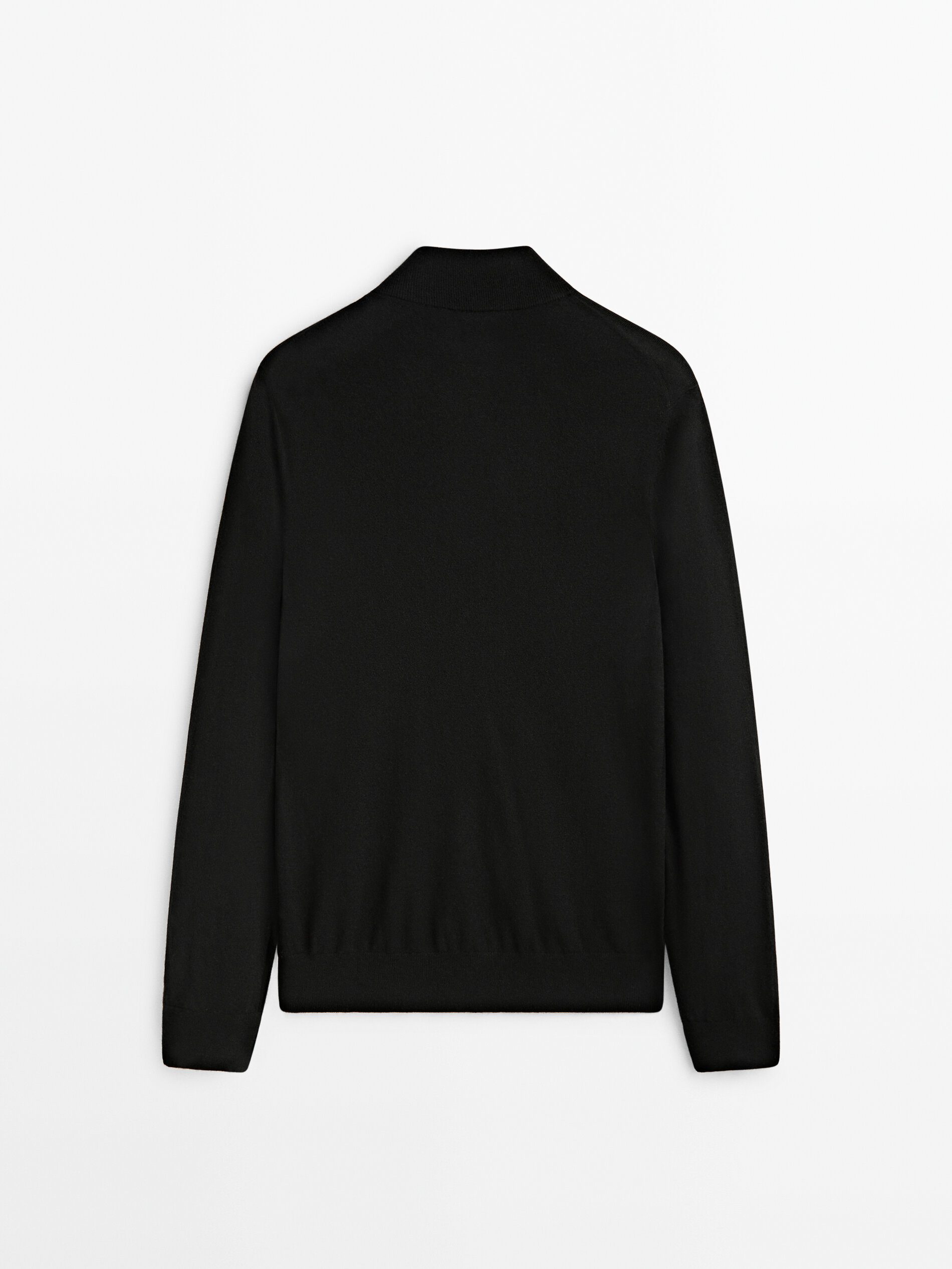Mock neck sweater online black