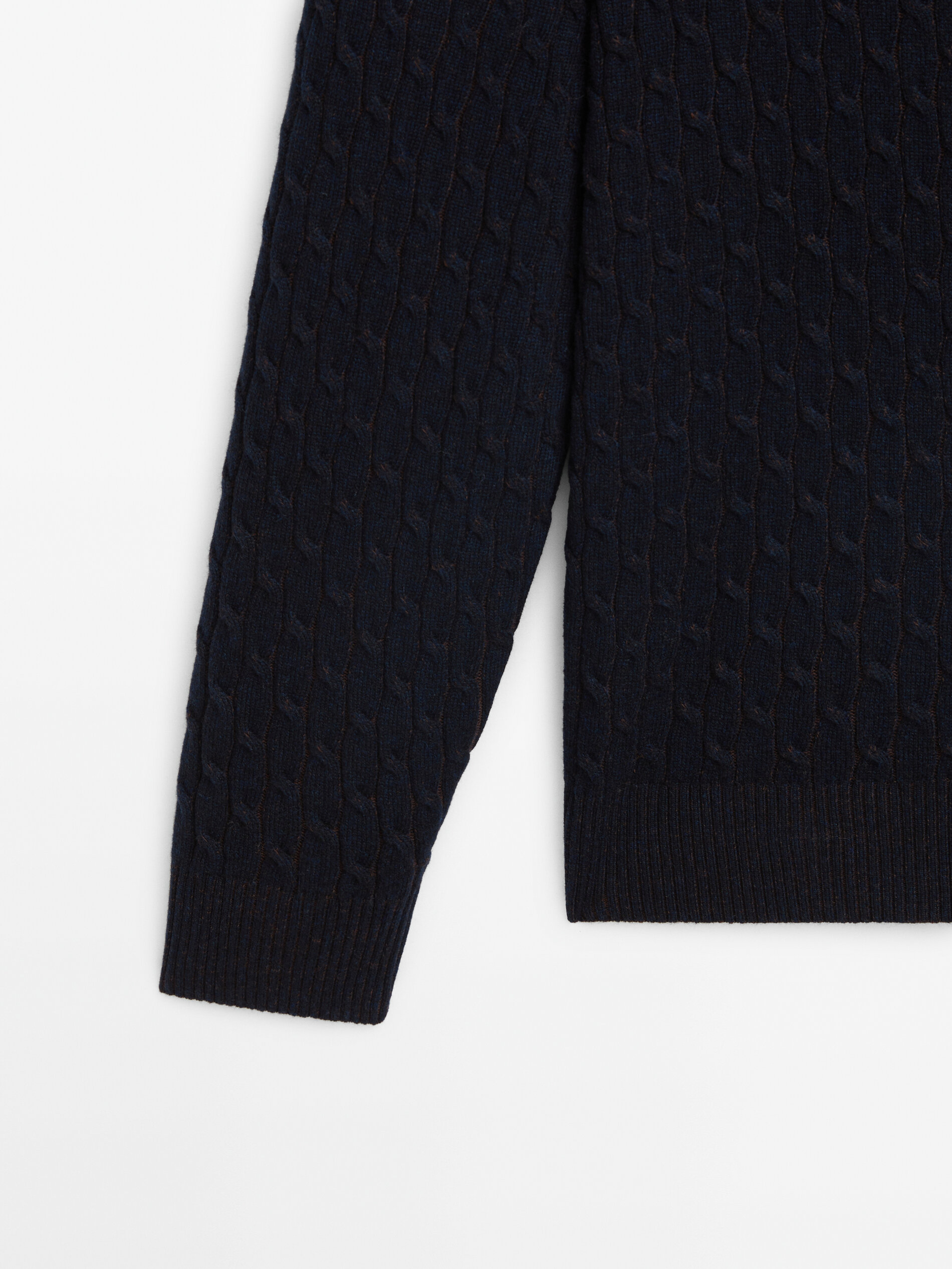 Massimo dutti cable knit sweater sale