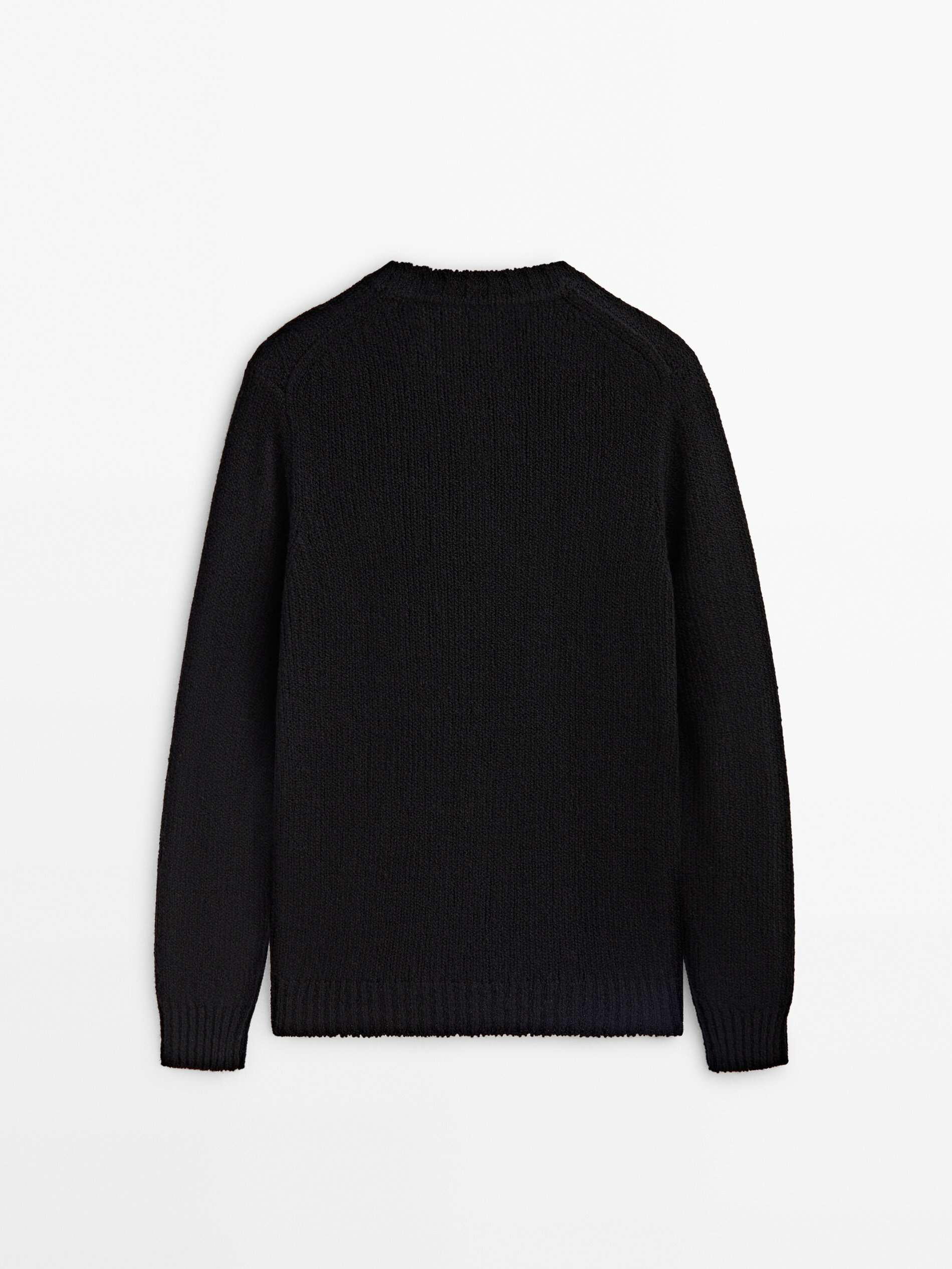 Knit sweater sales black