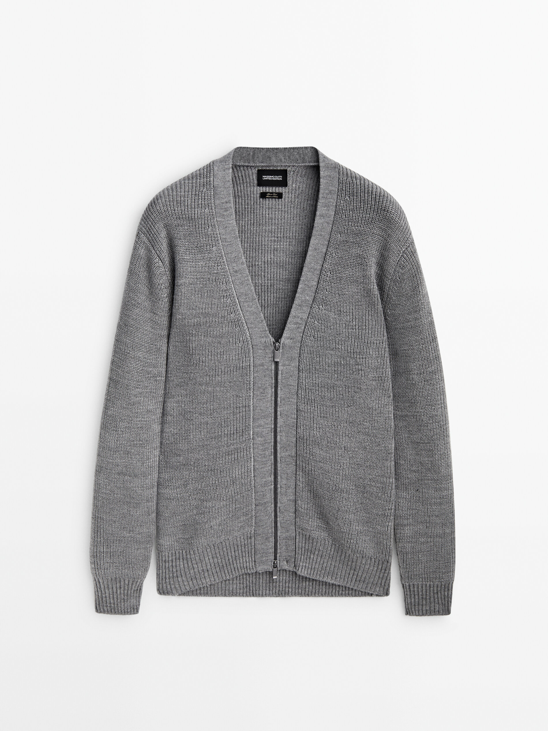 Knit cardigan with zip - Limited Edition · Anthracite Grey, Navy