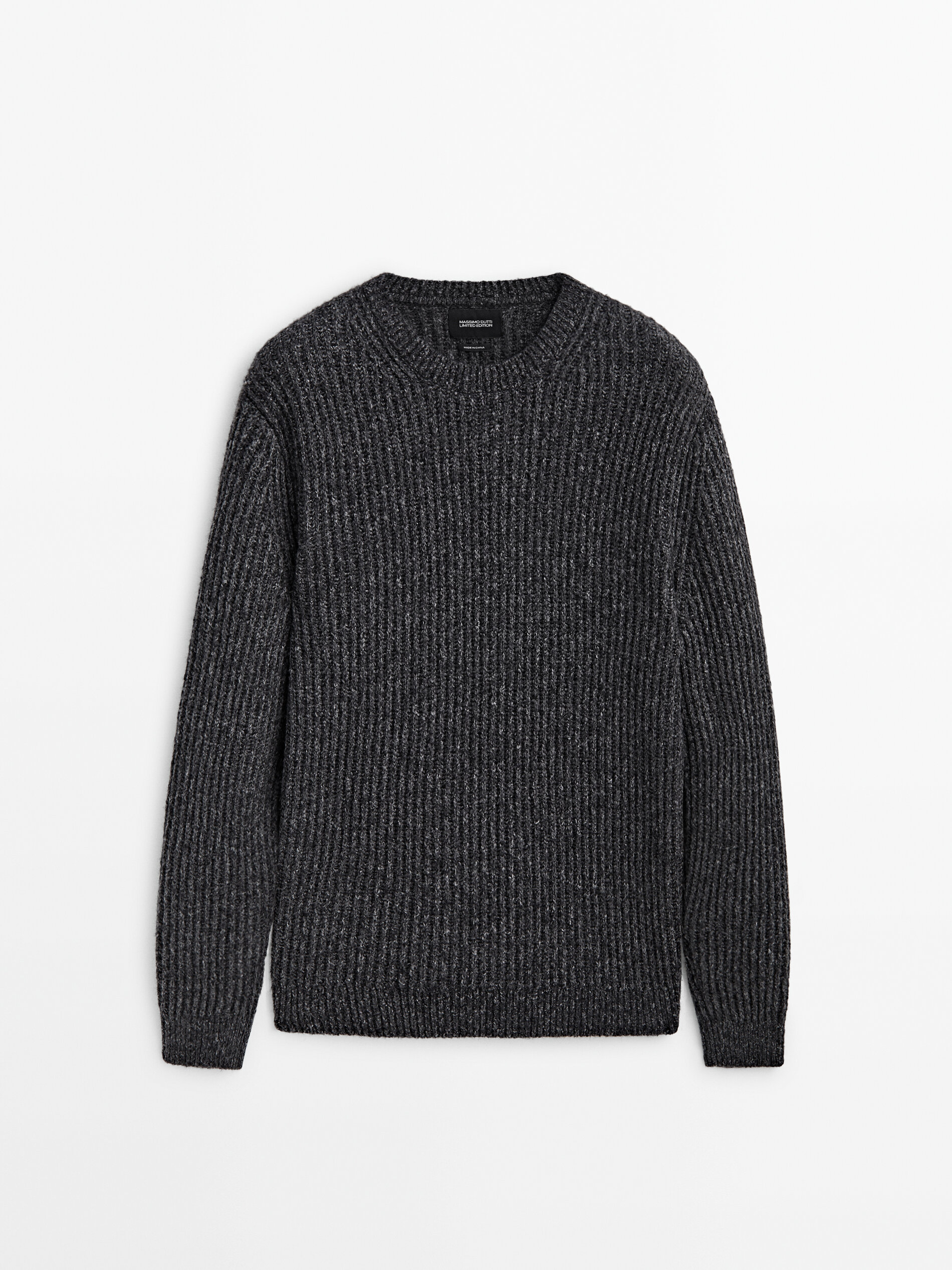 Black cheap sweater knit