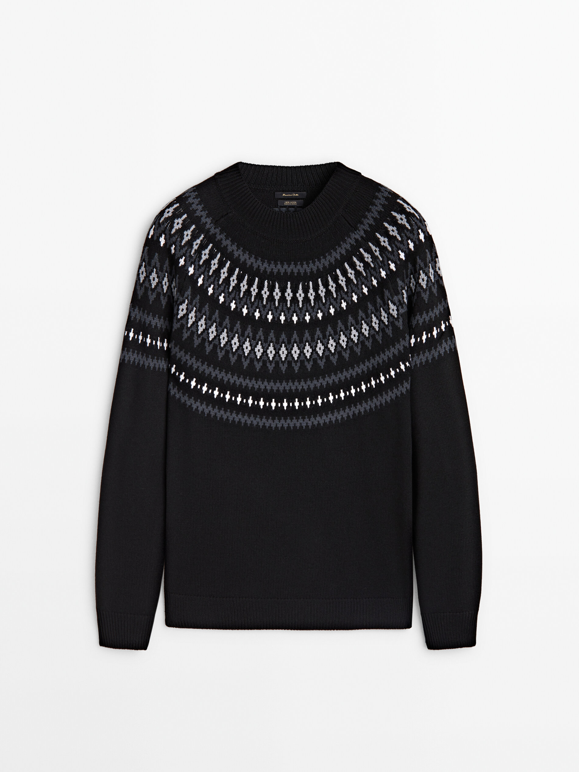 Massimo dutti hotsell jacquard sweater