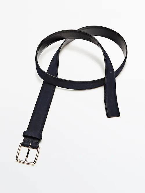 Reversible leather belt - Massimo Dutti