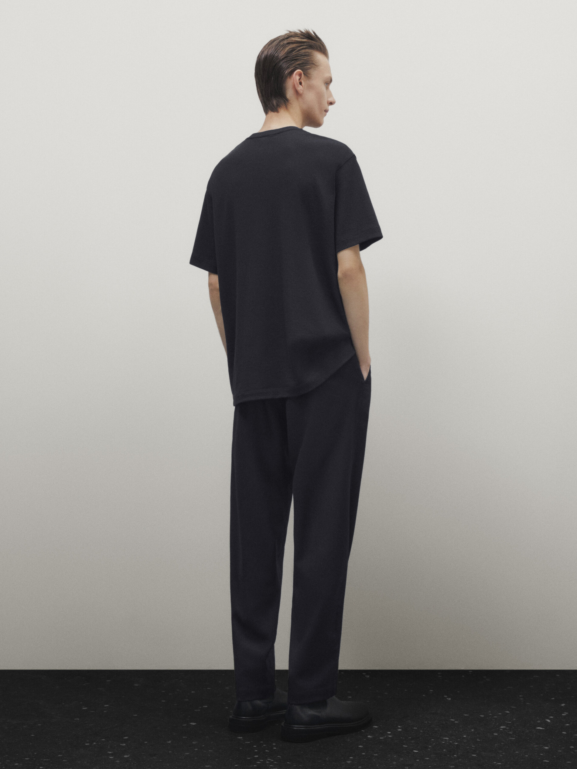 Massimo dutti camisetas shop manga corta mujer