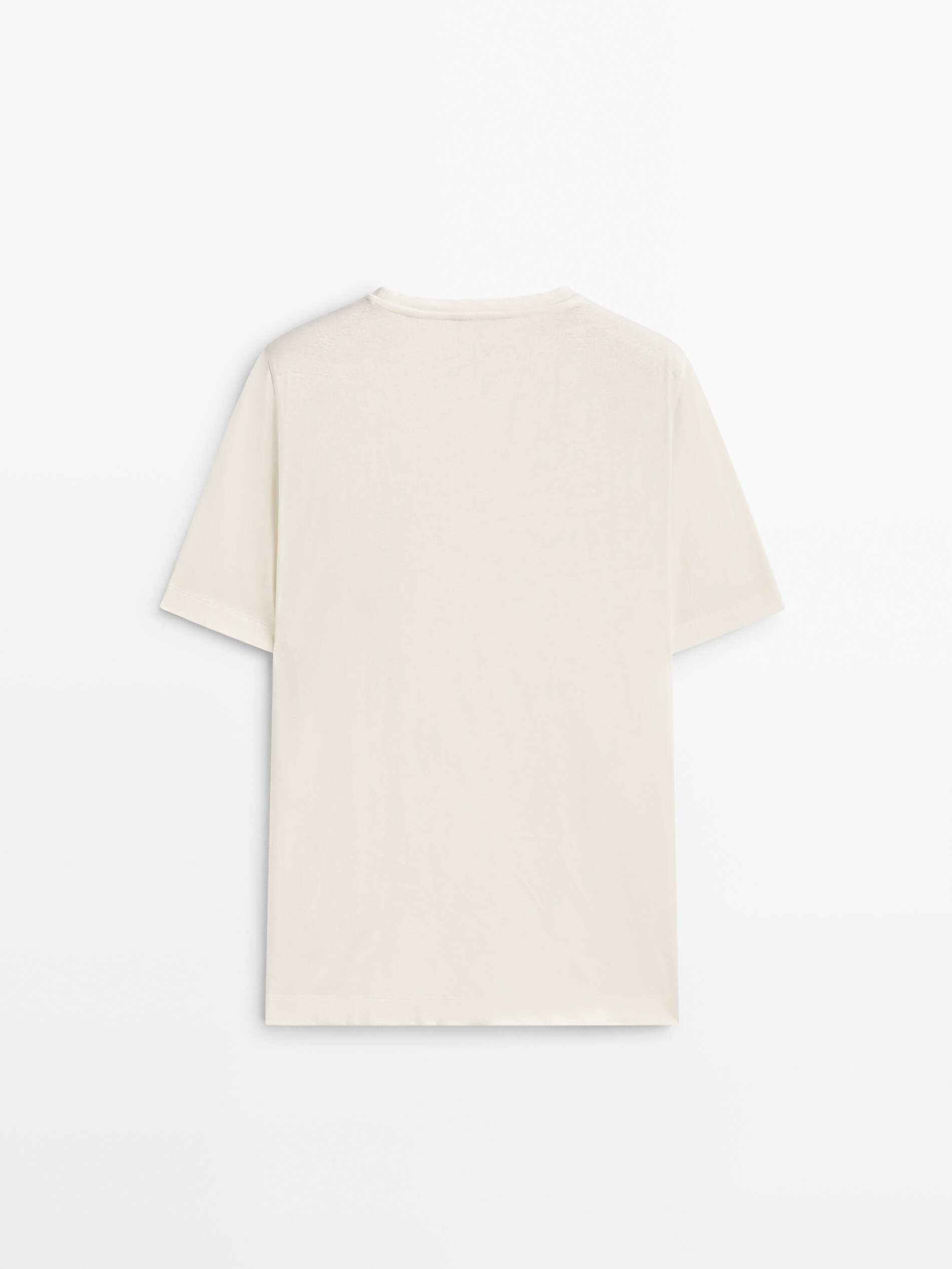 Massimo dutti camisetas manga online corta mujer