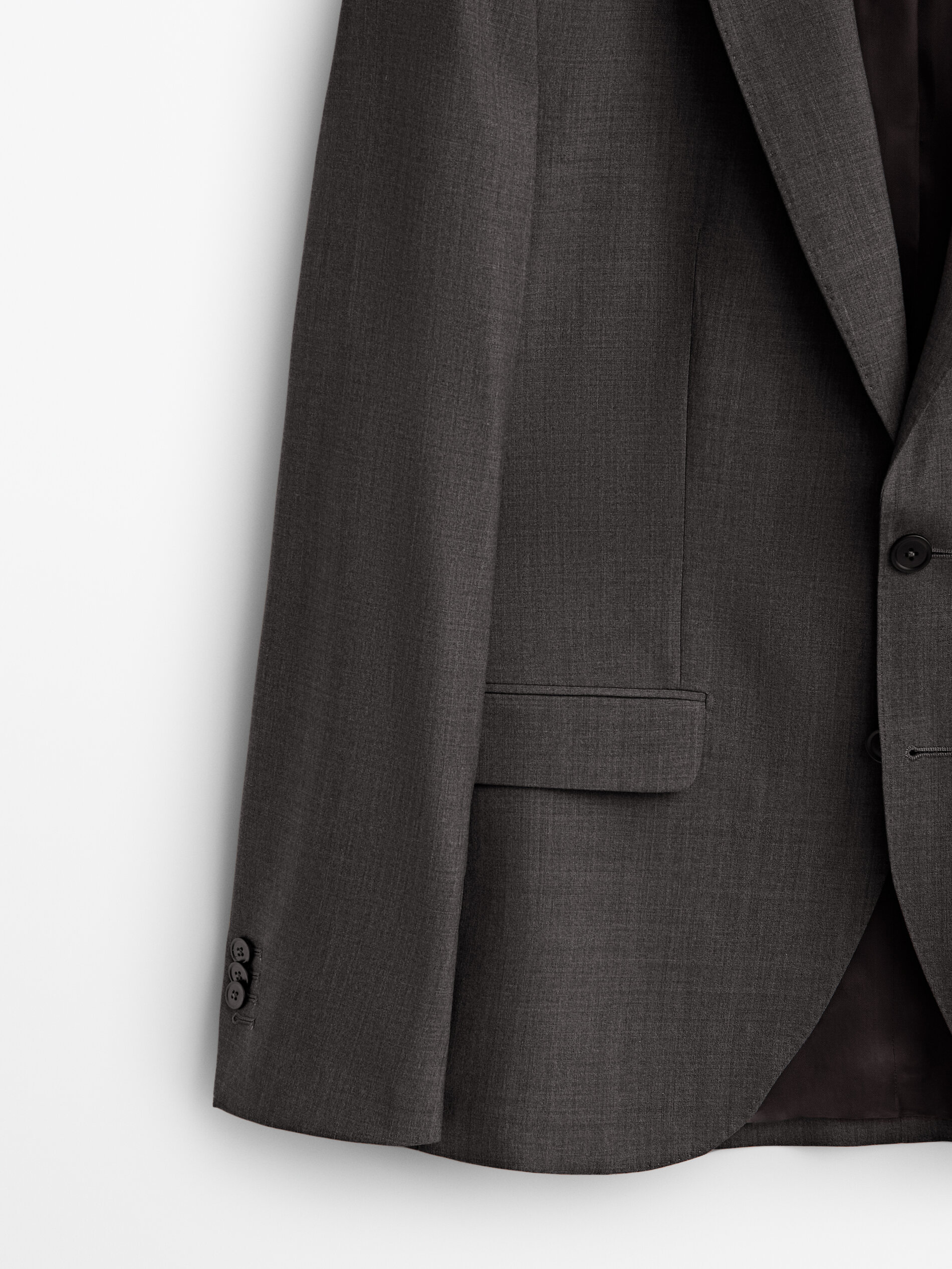 Massimo dutti grey blazer sale
