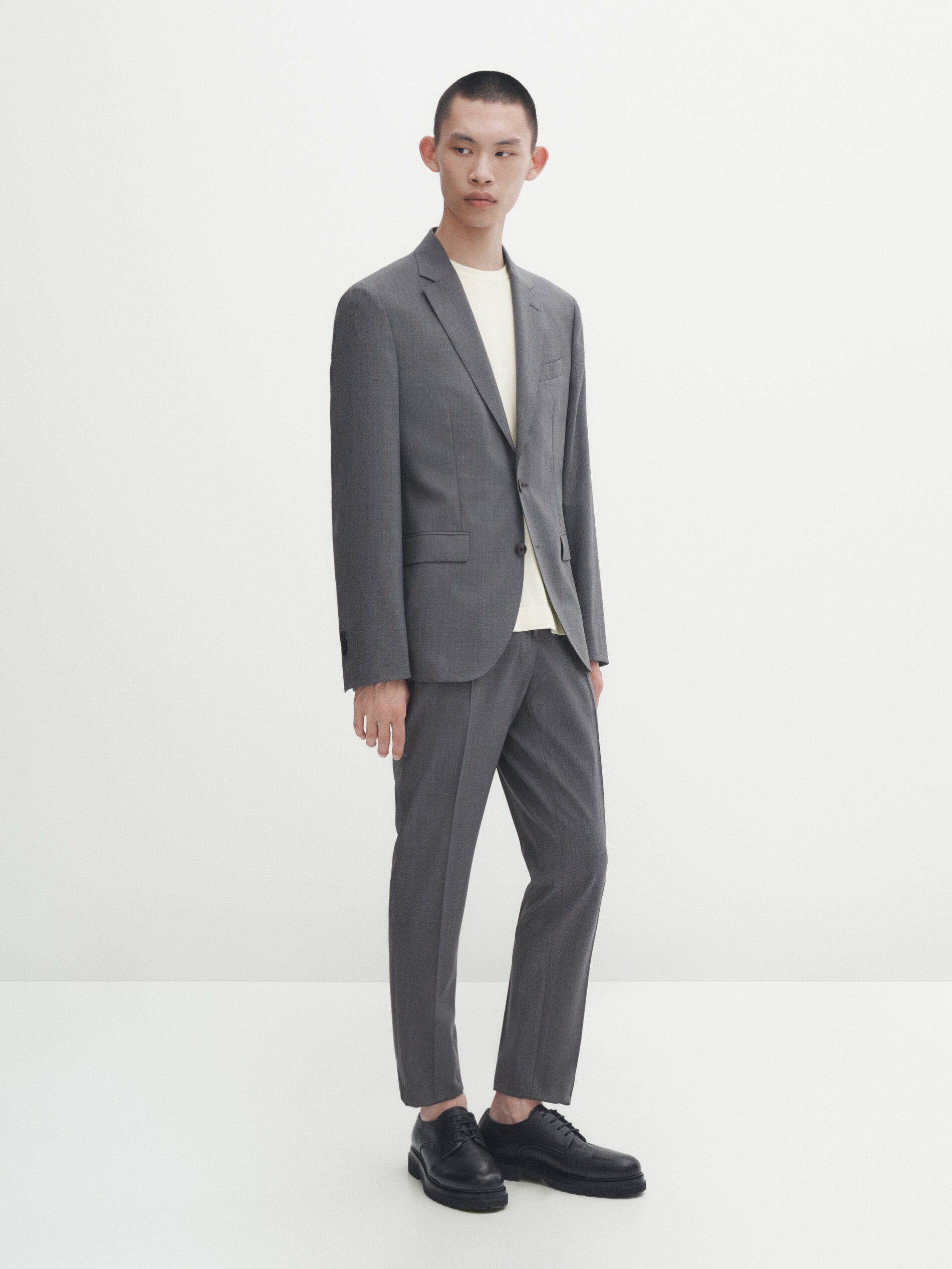 Massimo dutti deals grey blazer