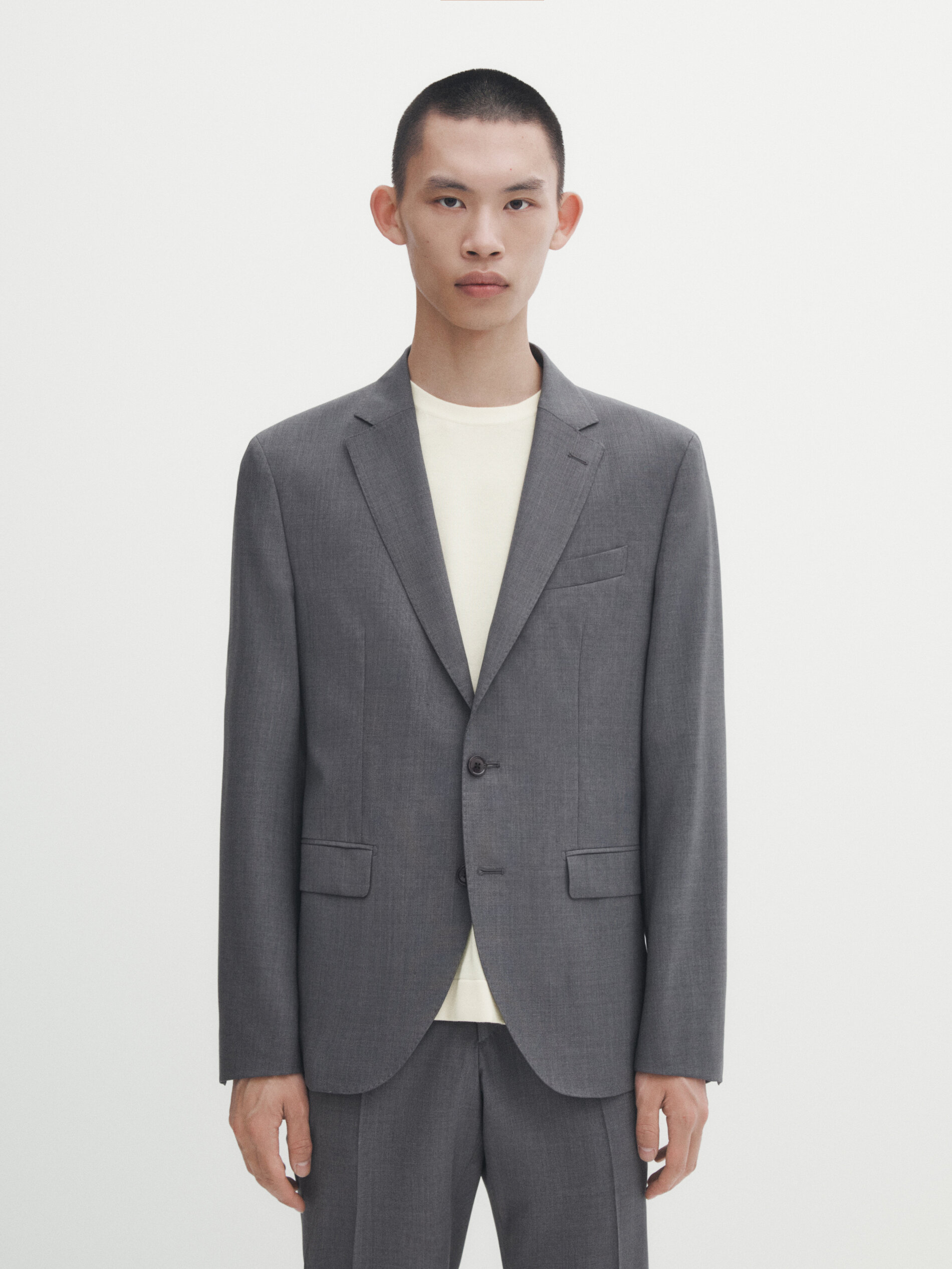 Massimo dutti grey blazer outlet
