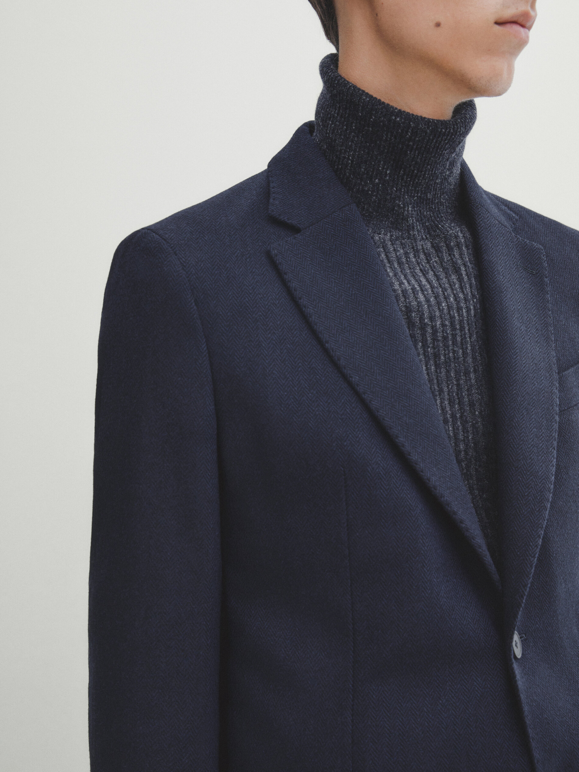 Massimo dutti deals blue coat
