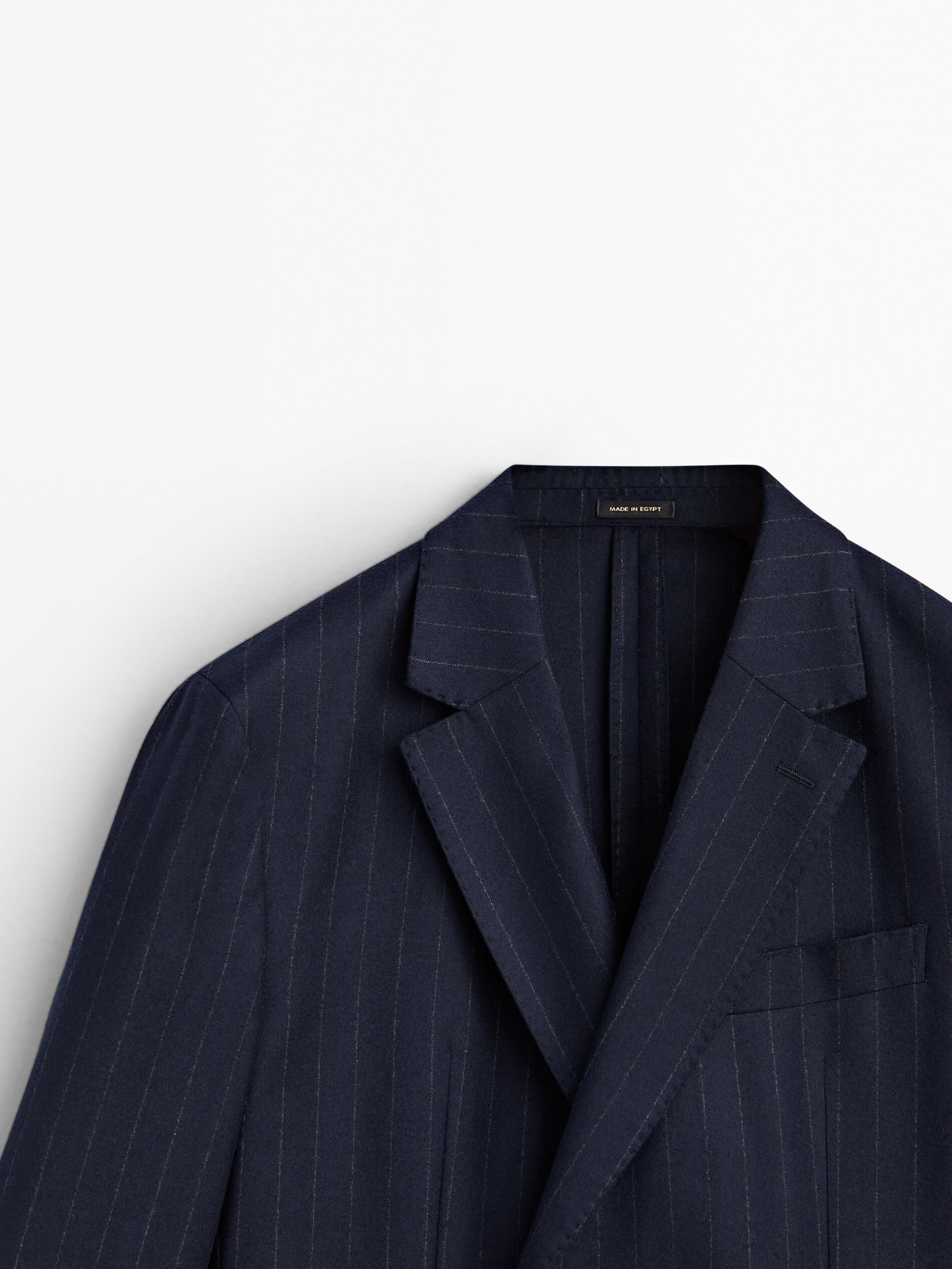 Striped on sale suit jacket