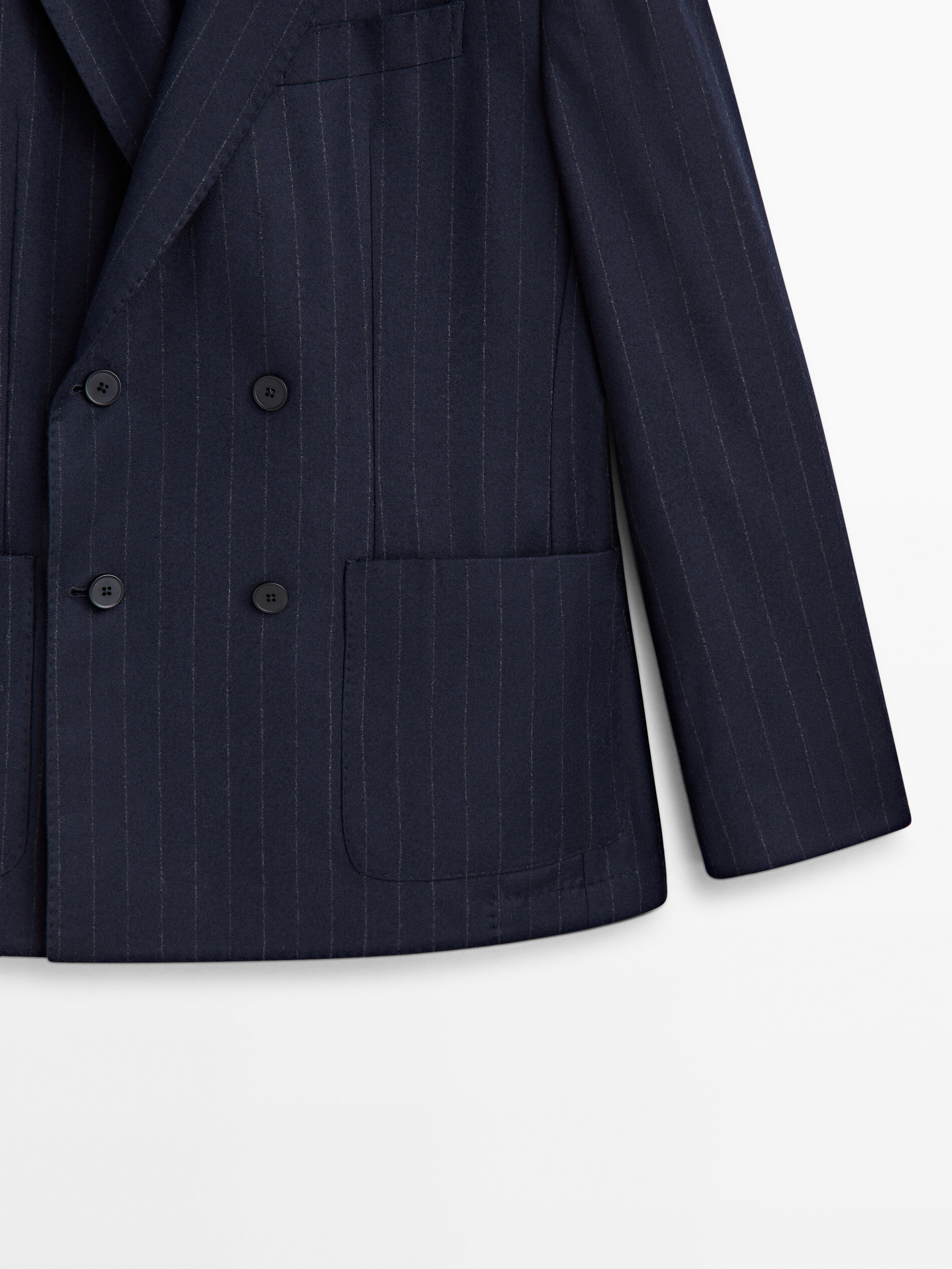 Navy sale striped blazer
